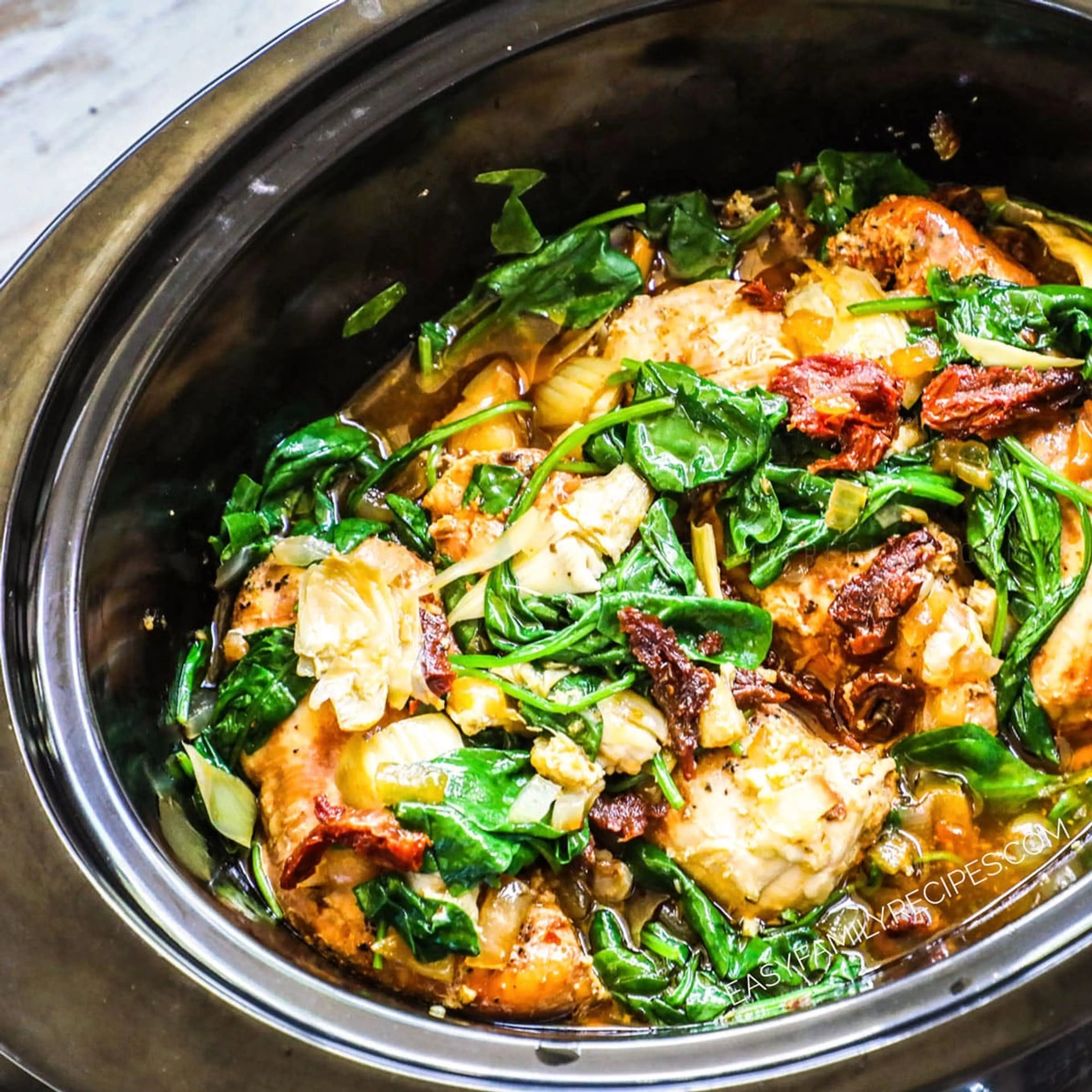 Crock Pot Tuscan Chicken