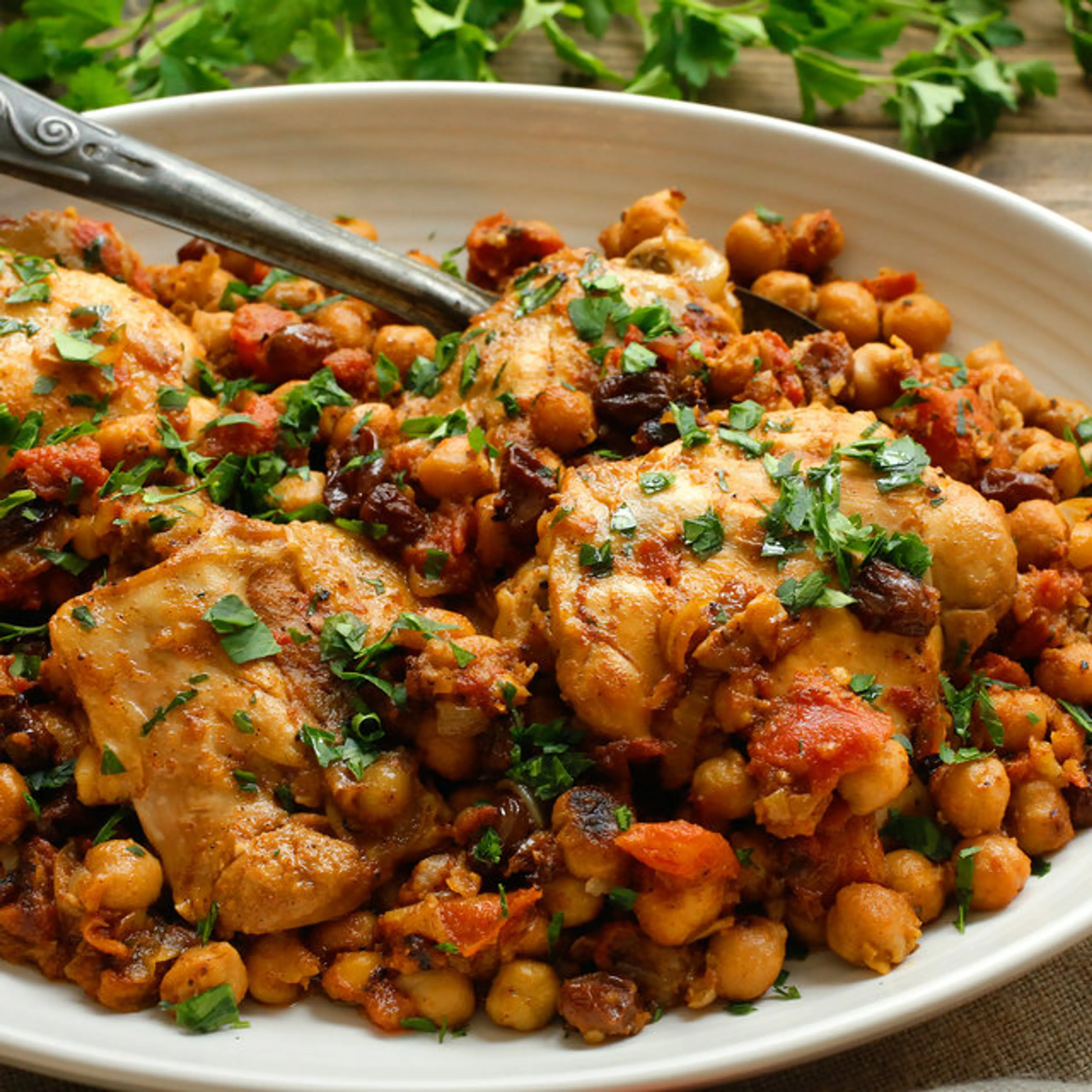 Chicken and Chickpea Tagine