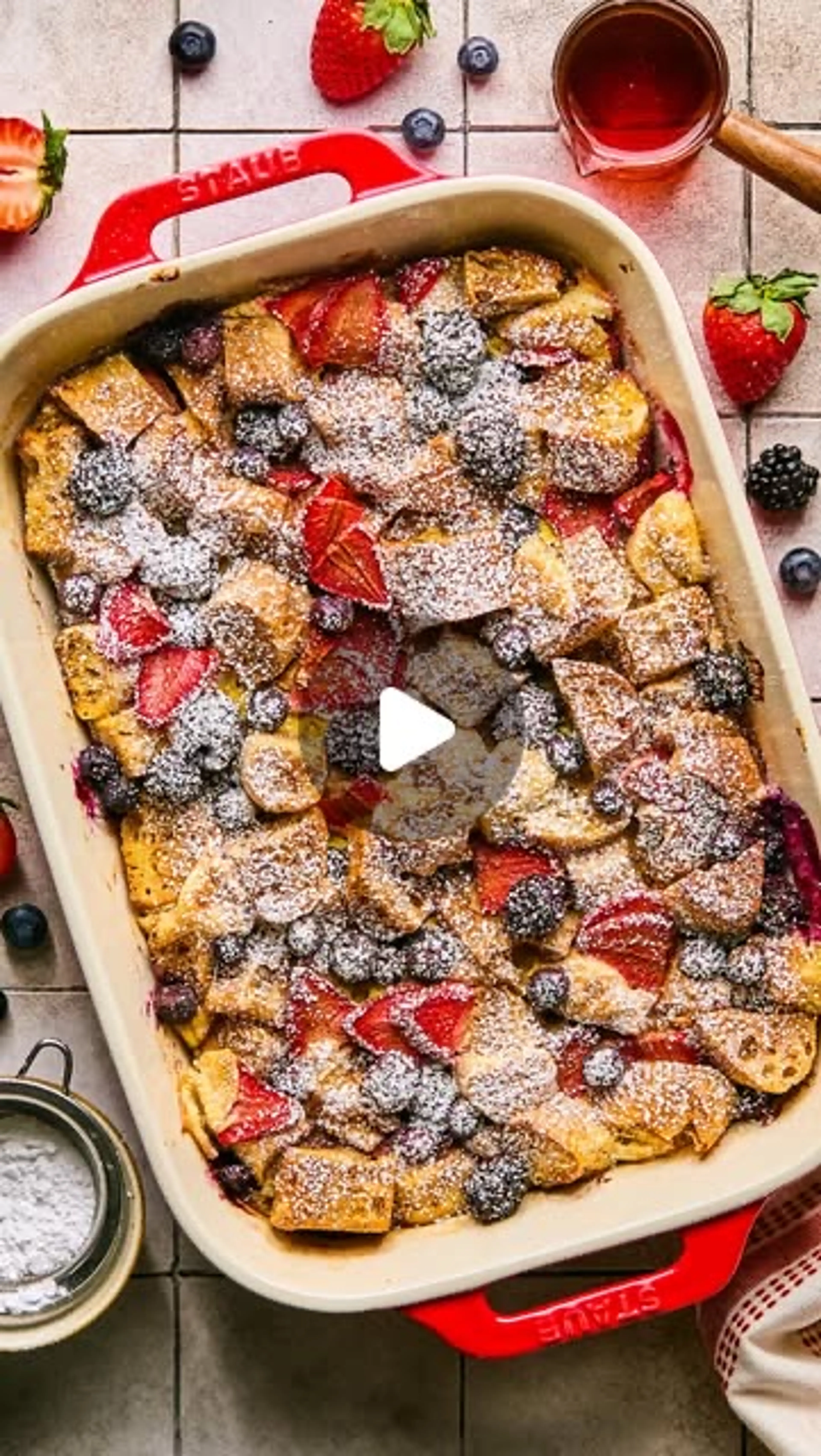 Berries & Cream French Toast Bake