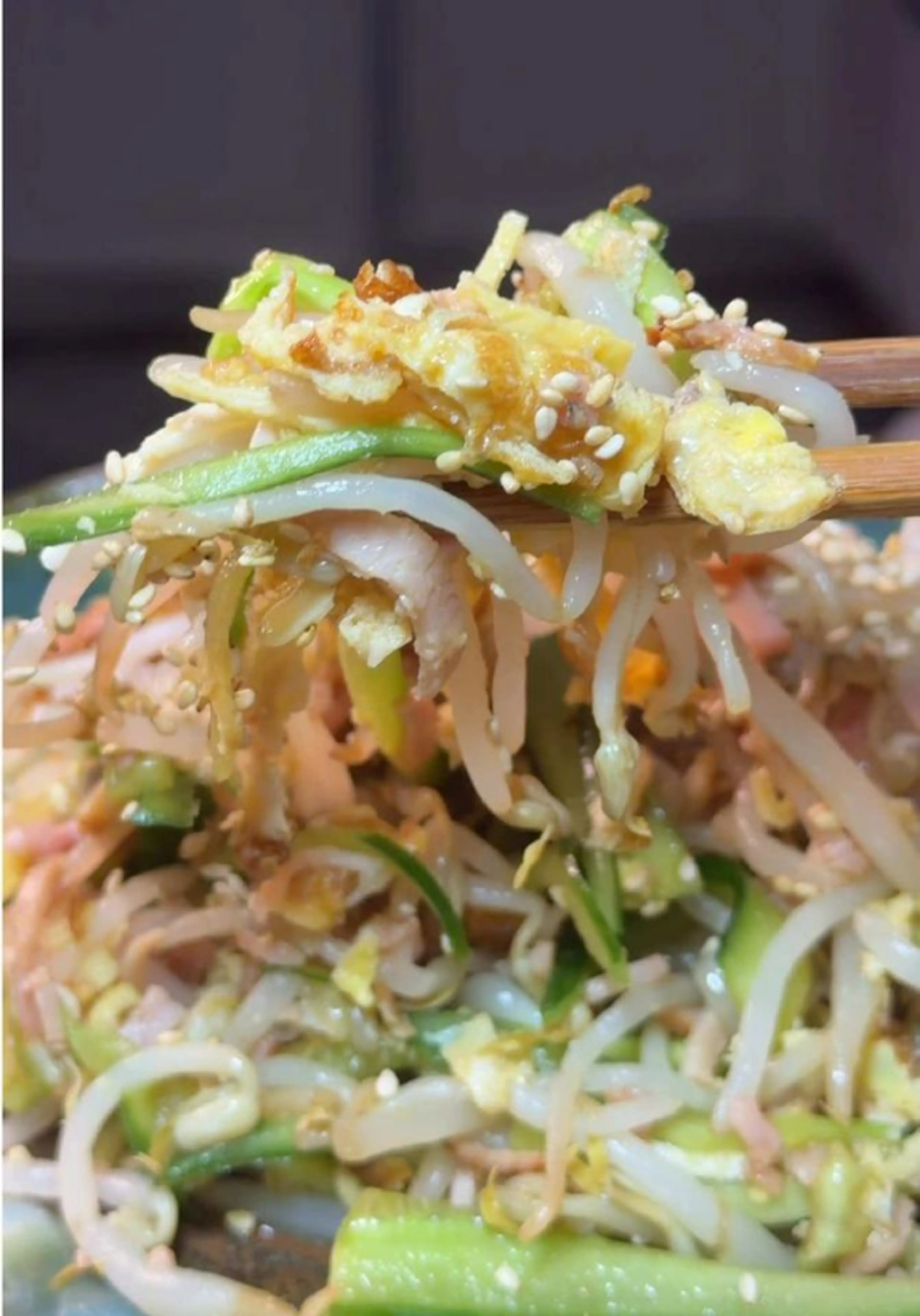 What My Japanese Mom Made for Dinner: Bean Sprout Salad #sal