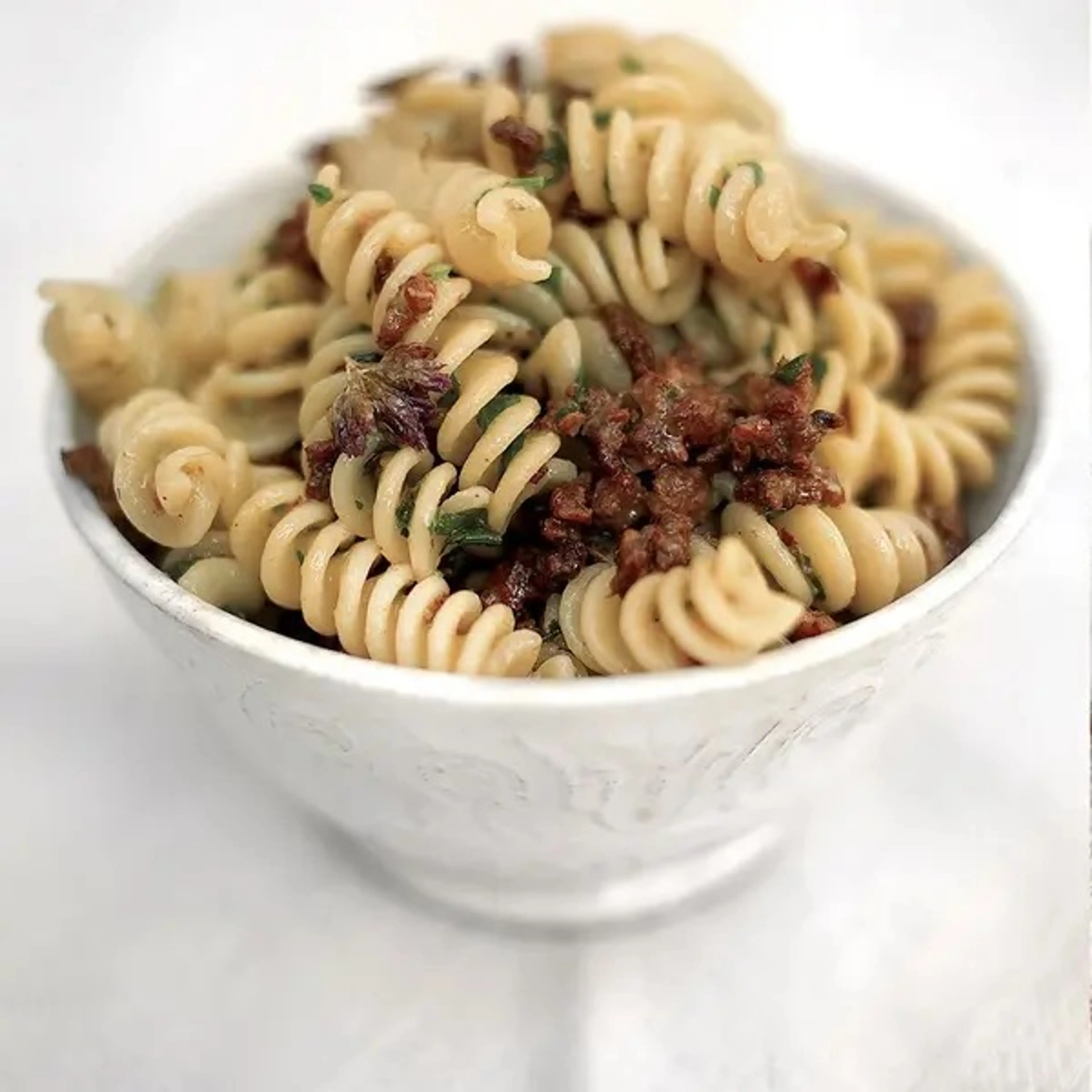 Spicy sausage fusilli