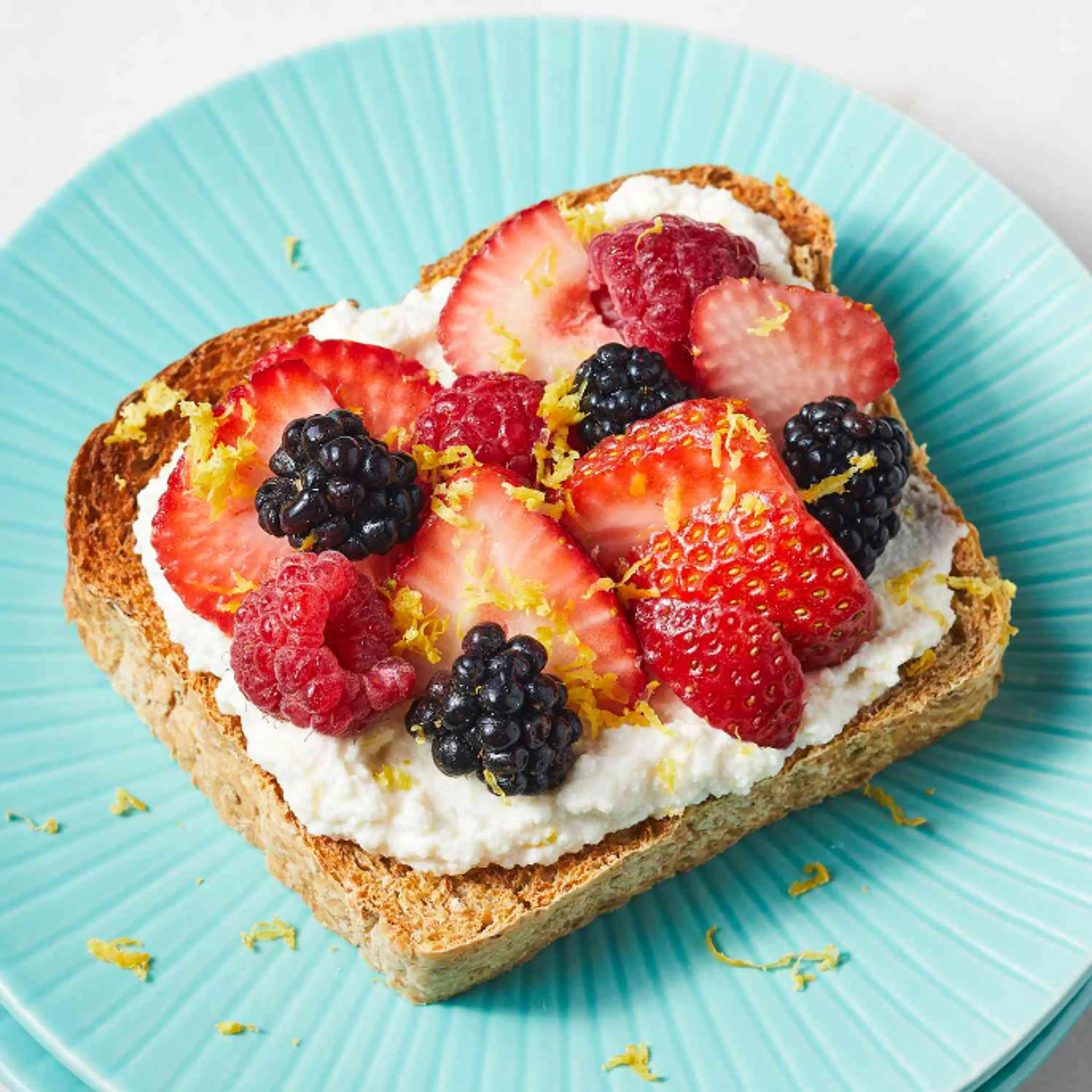 Lemon-Berry Ricotta Toast