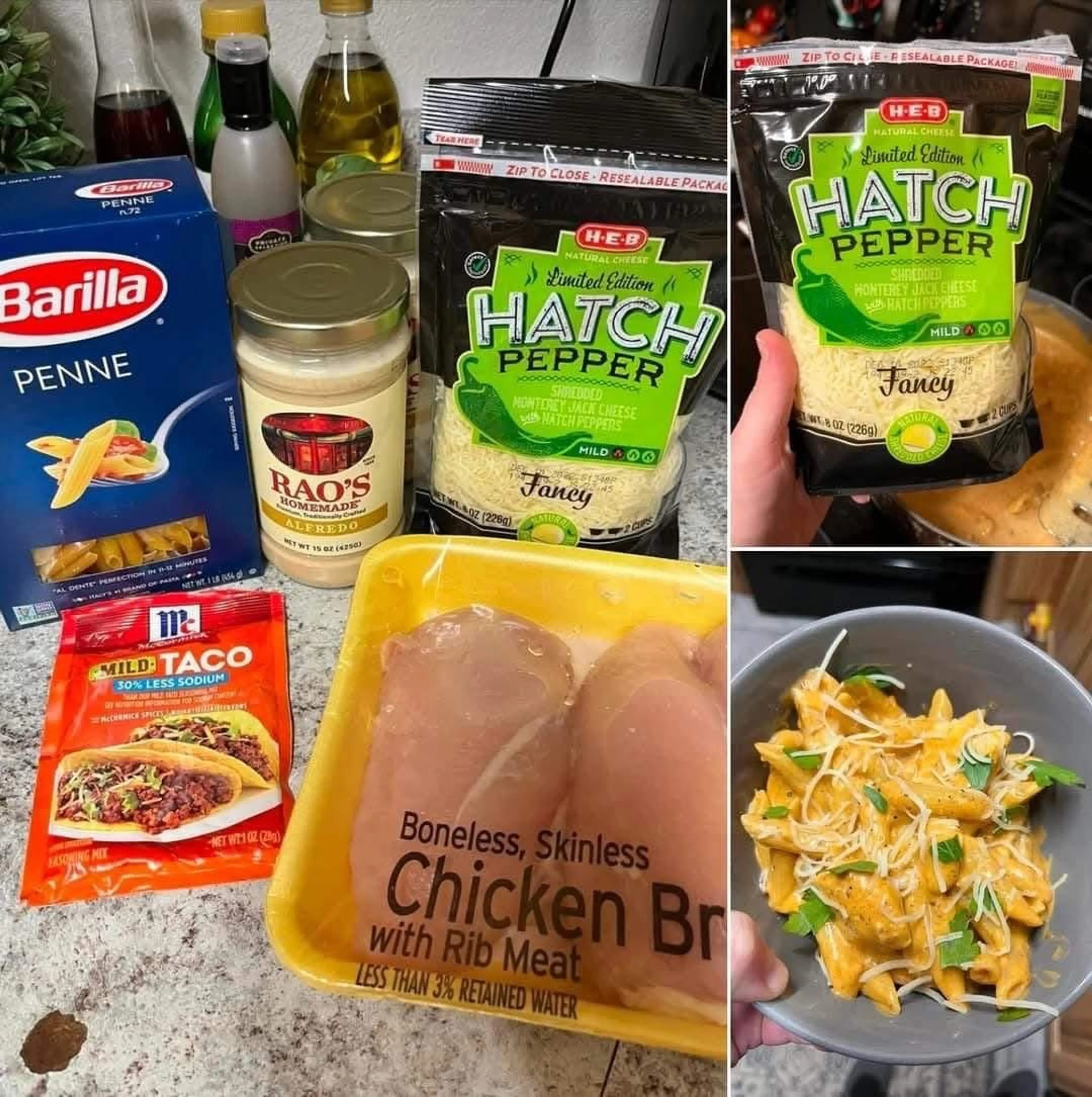 Mexican Chicken Alfredo Casserole