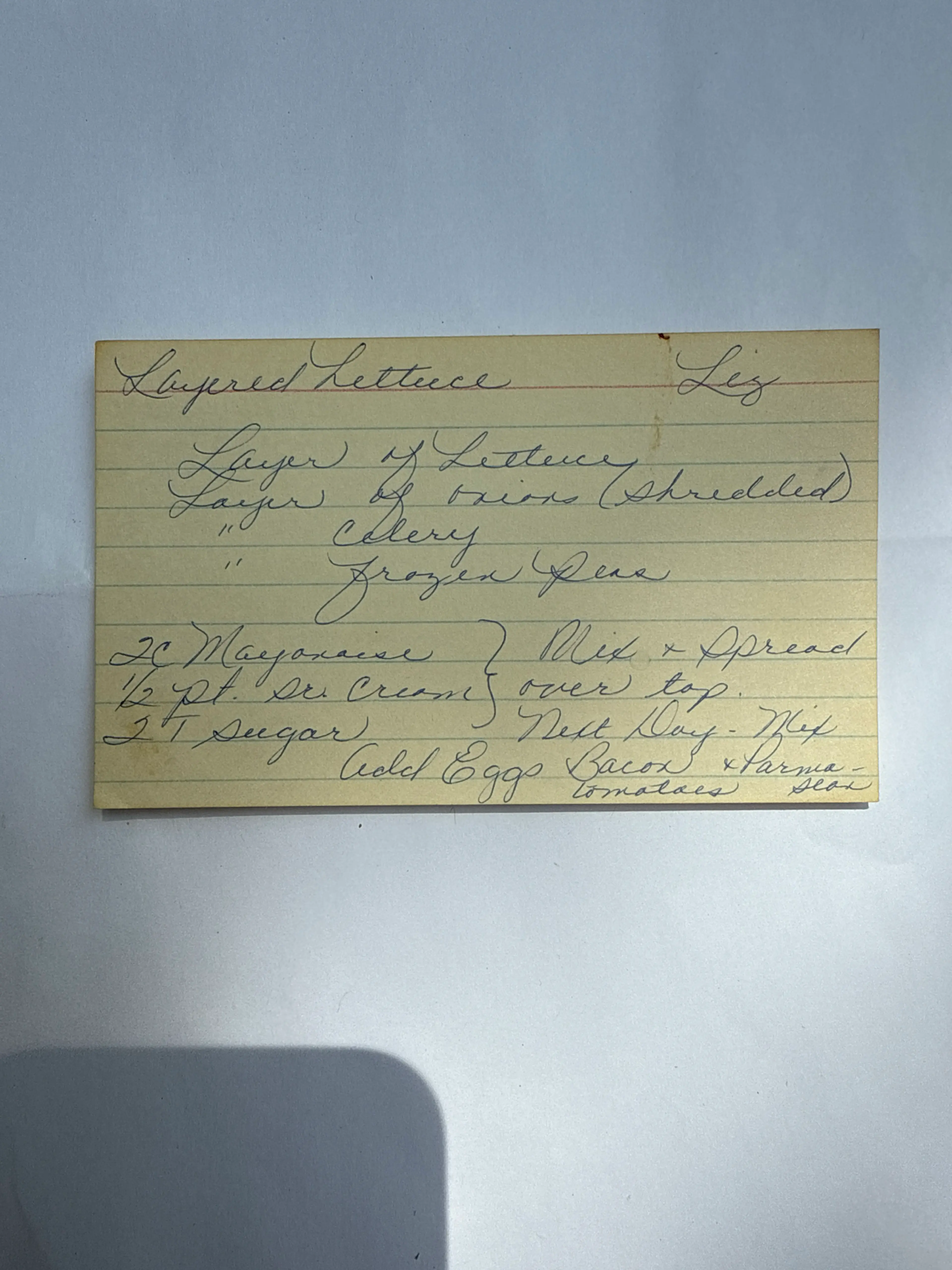 Layered Lettuce (Liz)