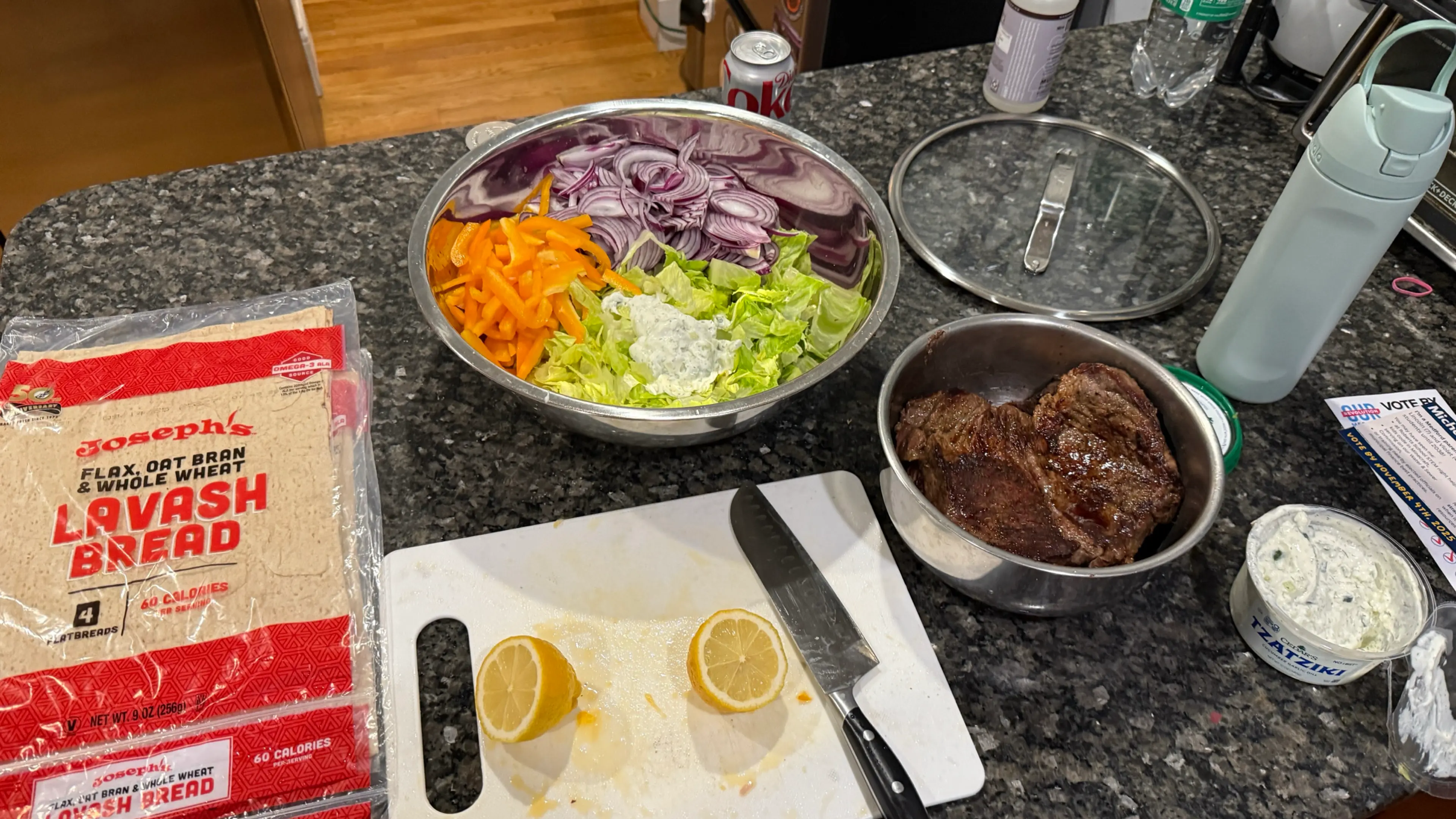 Greek Steak Wraps