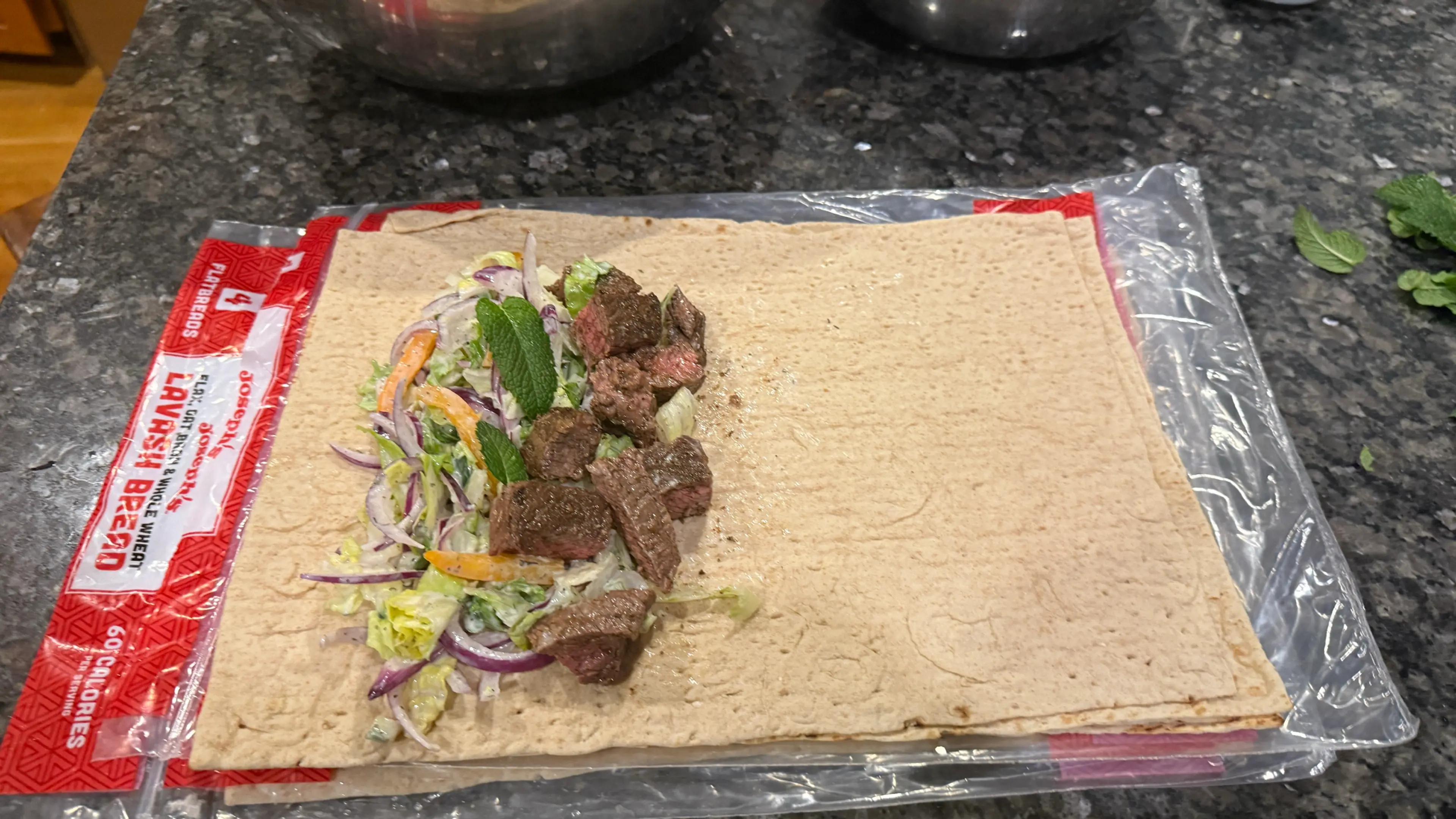 Greek Steak Wraps