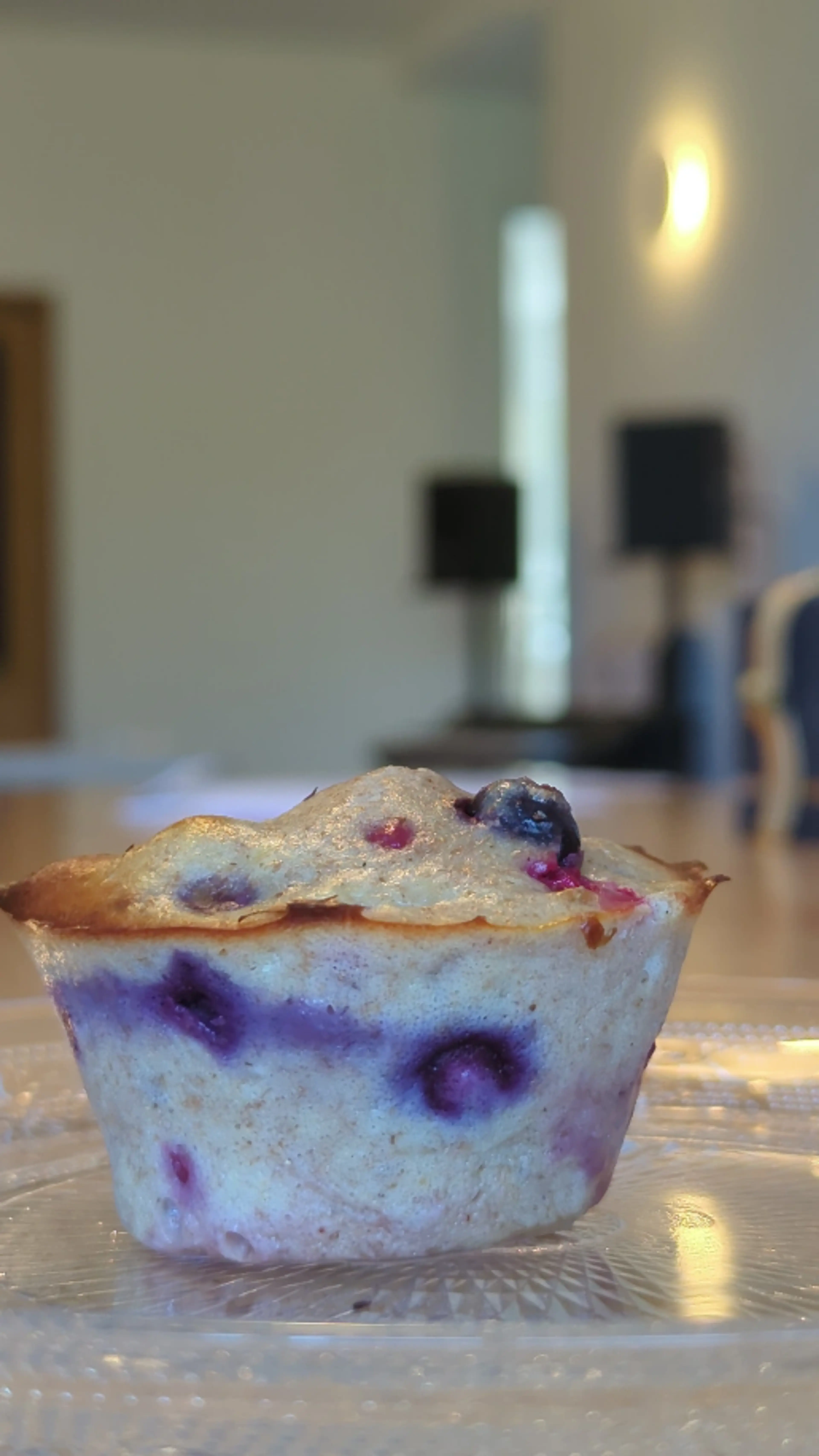 Muffins protéinés aux fruits rouges