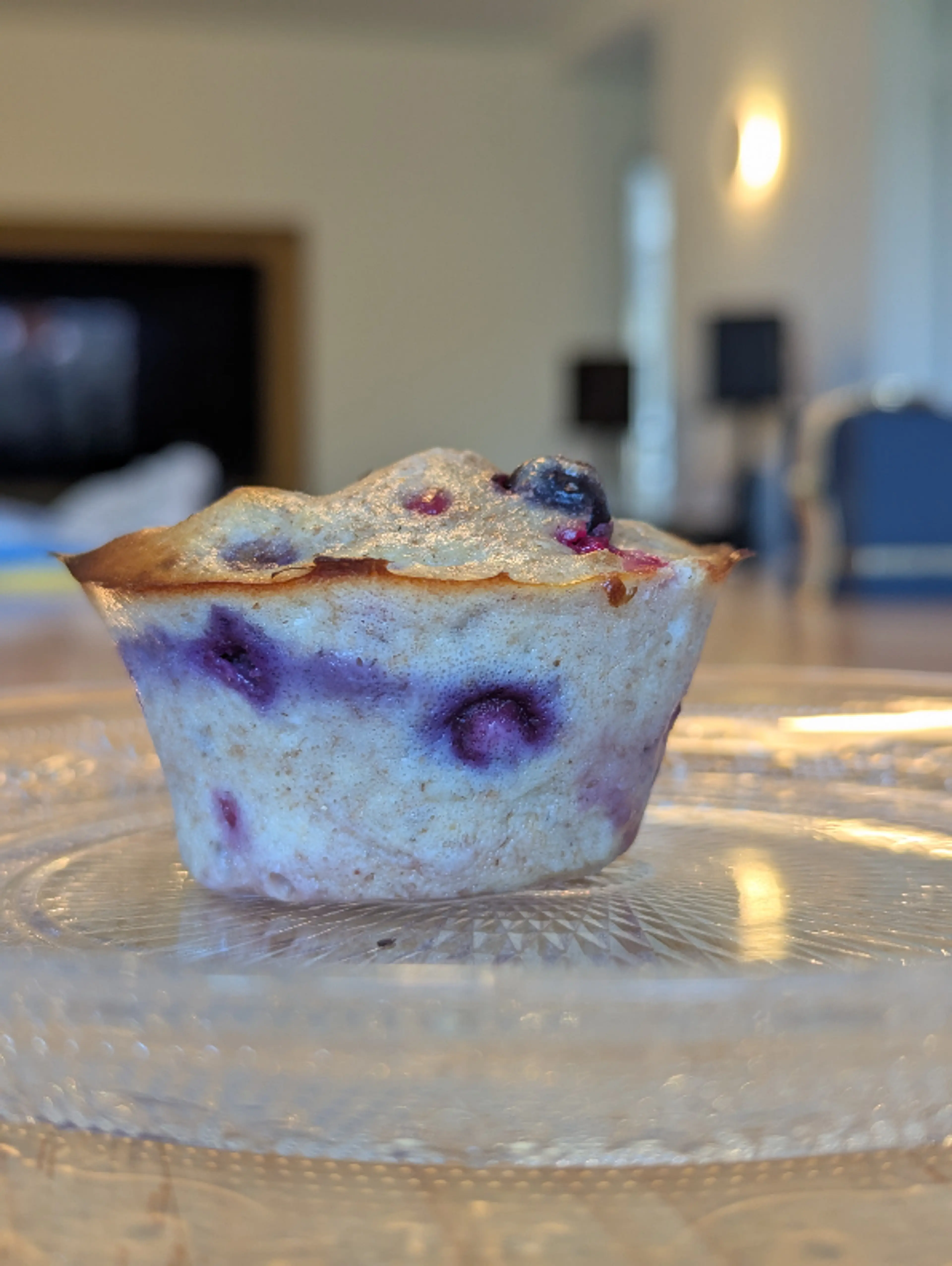 Muffins protéinés aux fruits rouges
