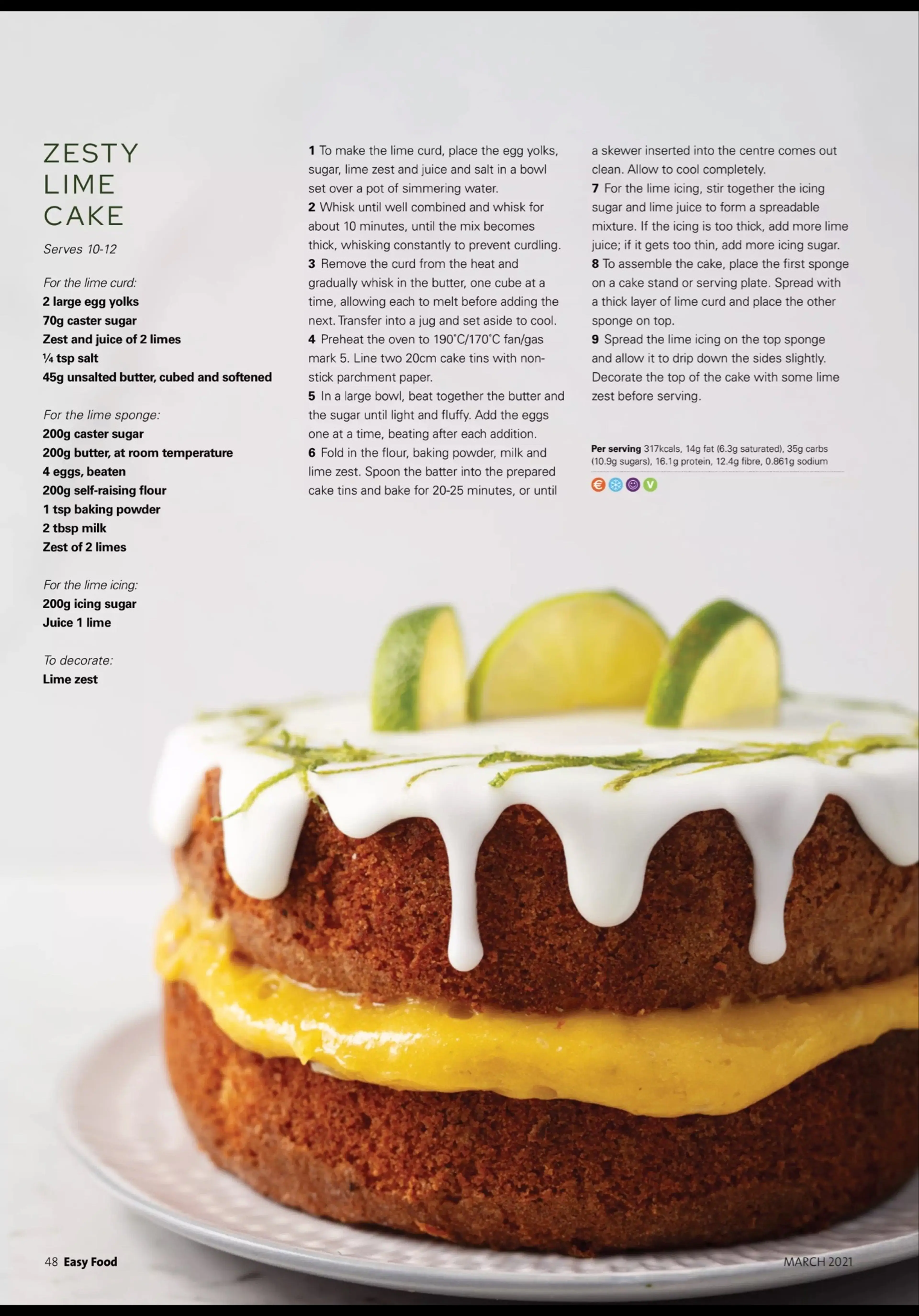 ZESTY LIME CAKE