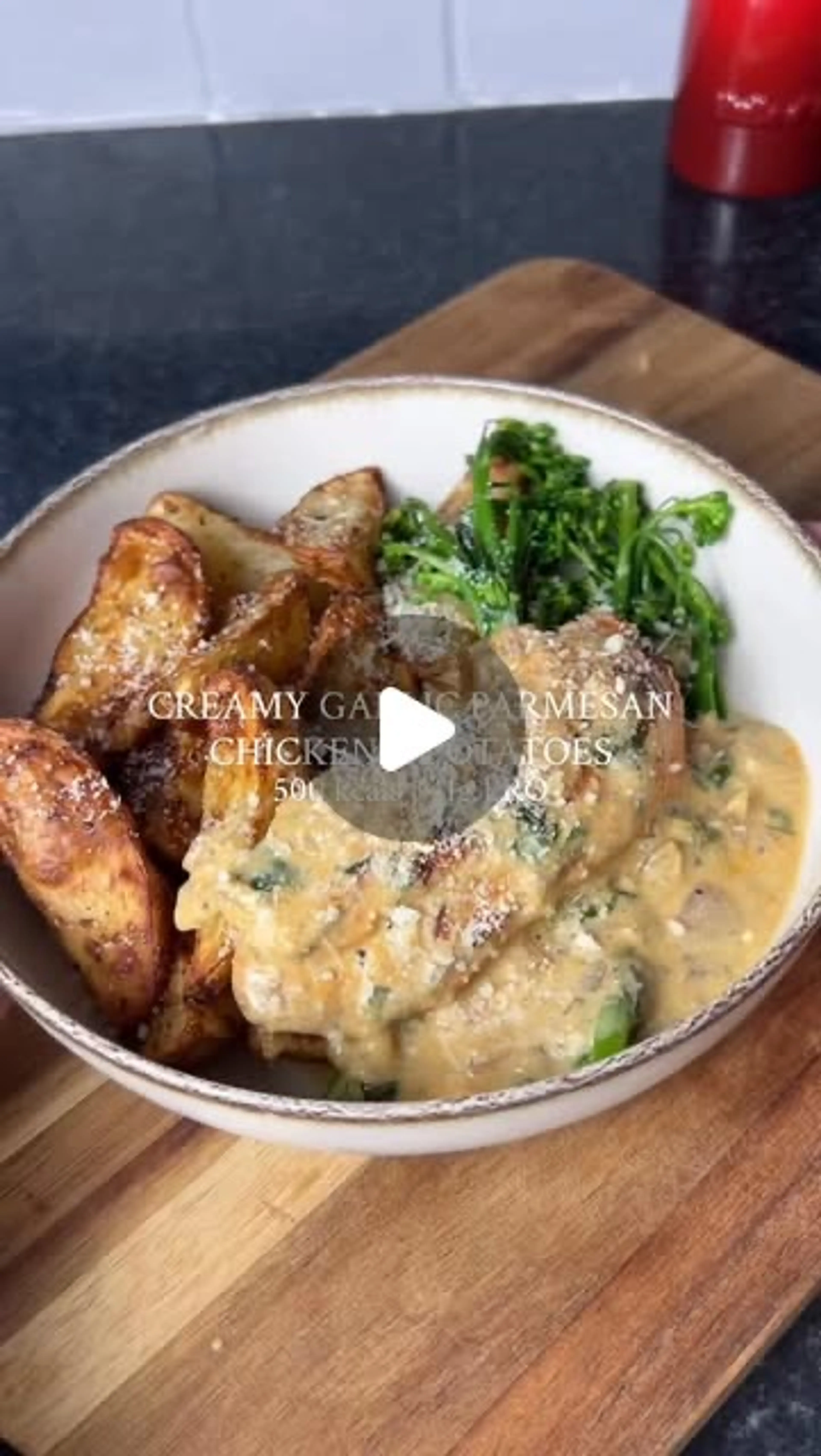 Creamy Garlic Parmesan Chicken & Potatoes