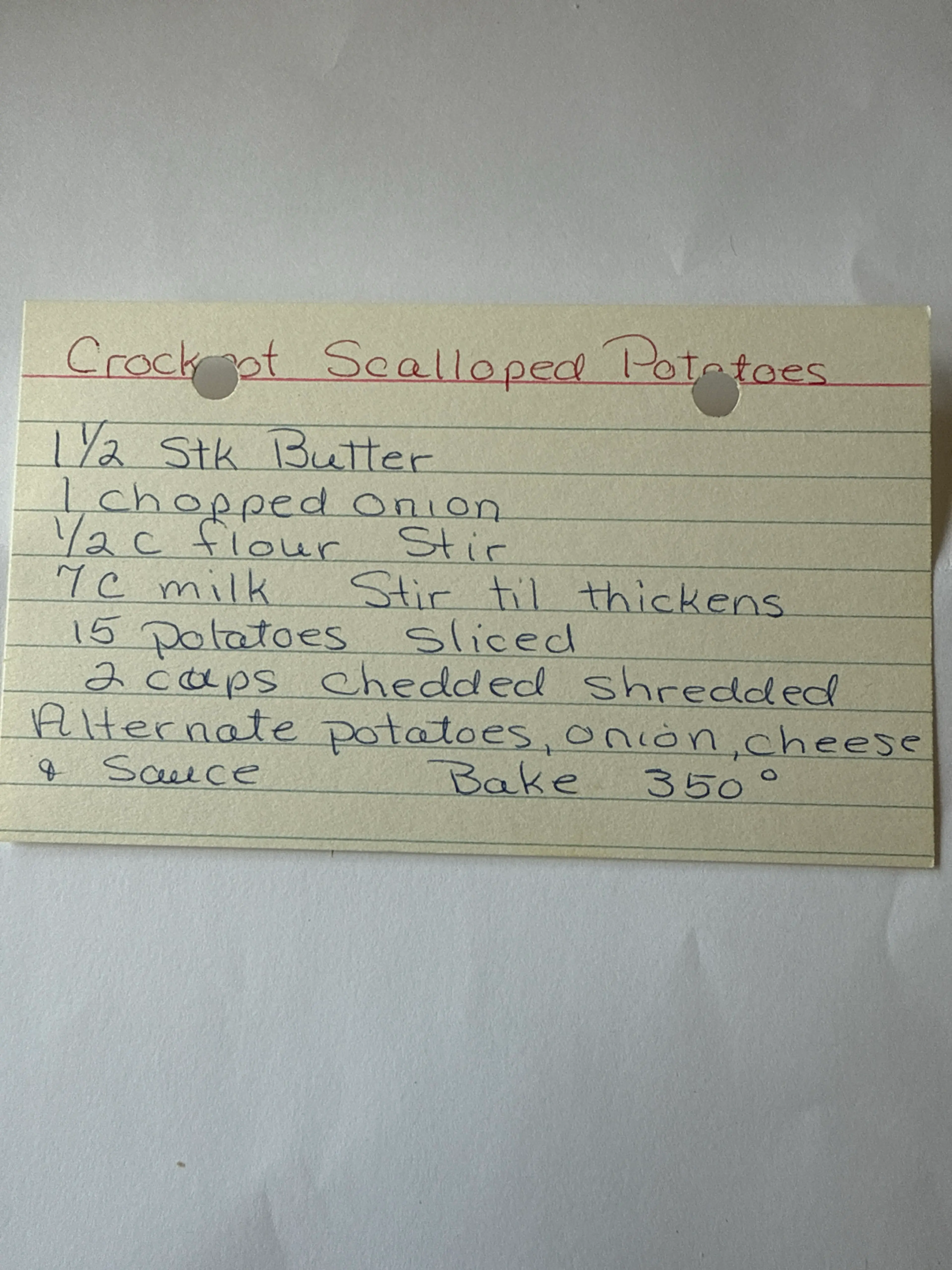 Scalloped Potatoes