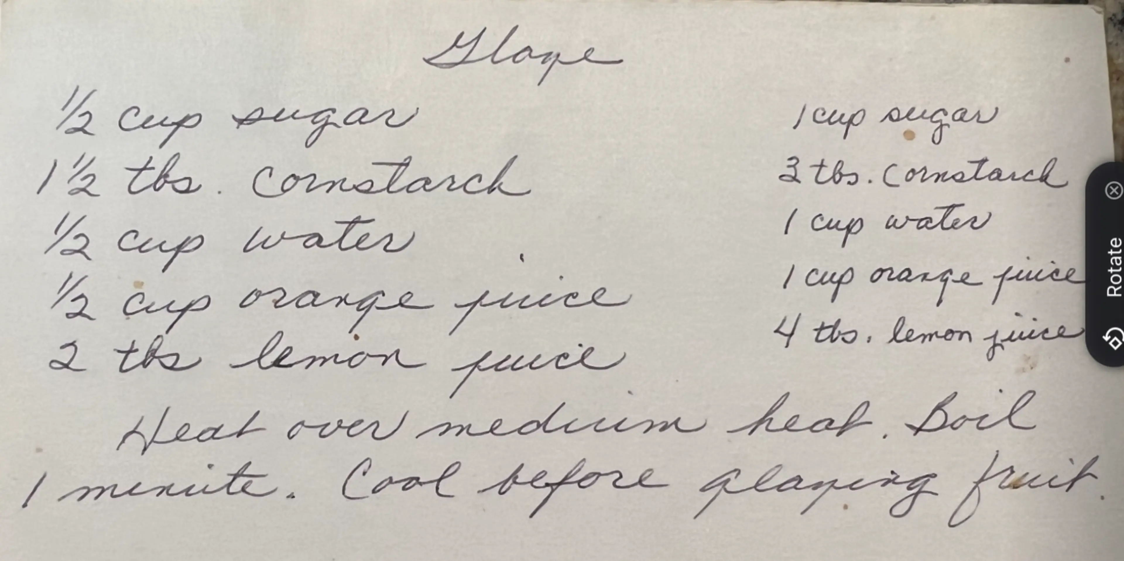 (Fruit Pizza) And glaze