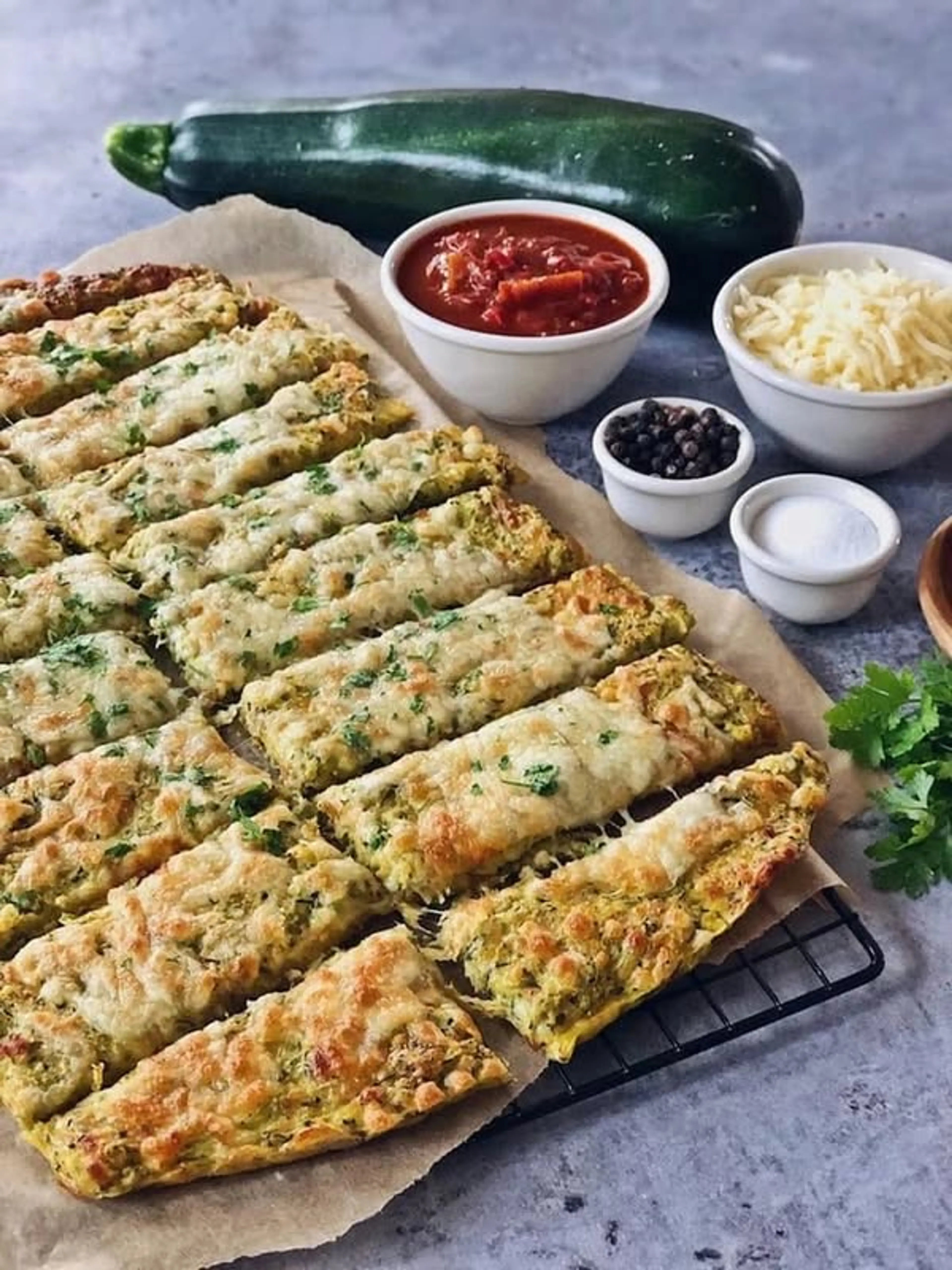 Cheesy Zucchini Sticks