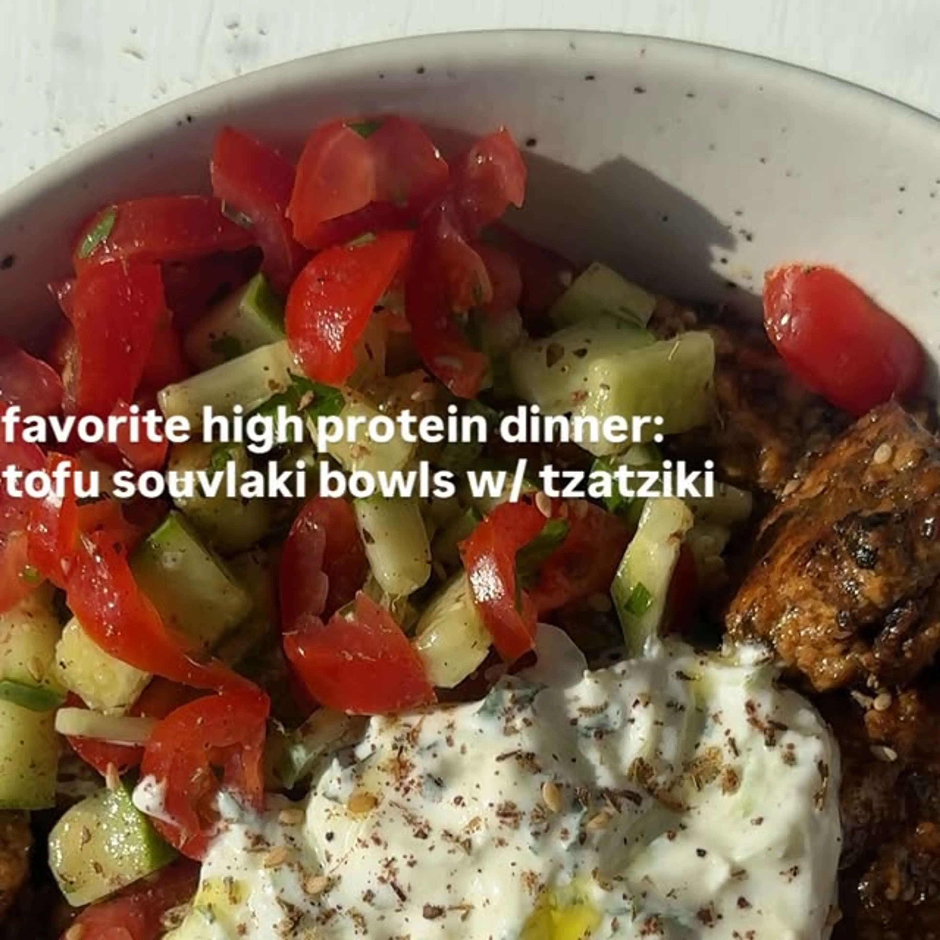 Tofu Souvlaki Bowls Tick Every Box for the Weeknight Dinner