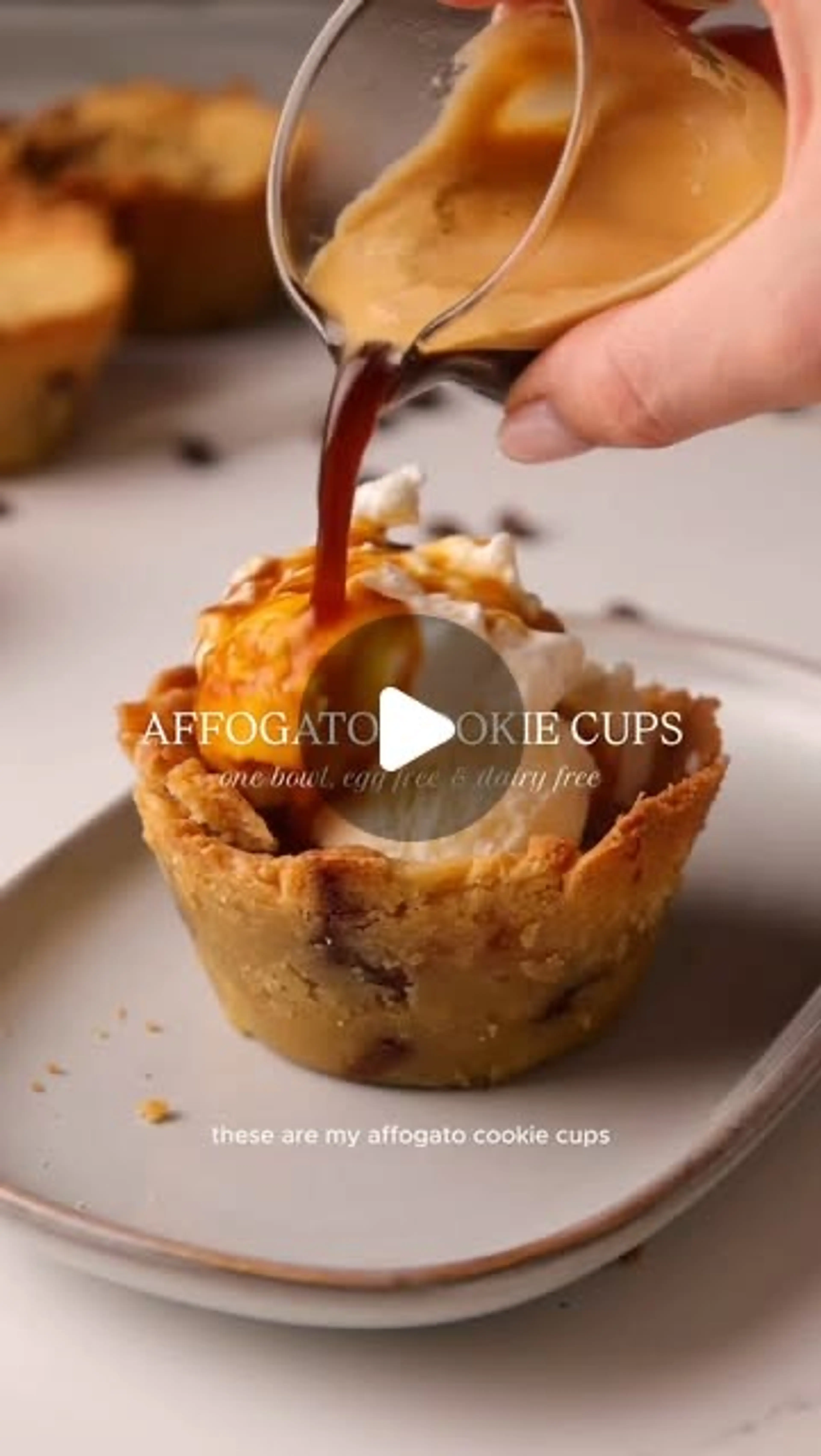 Affogato Cookie Cups