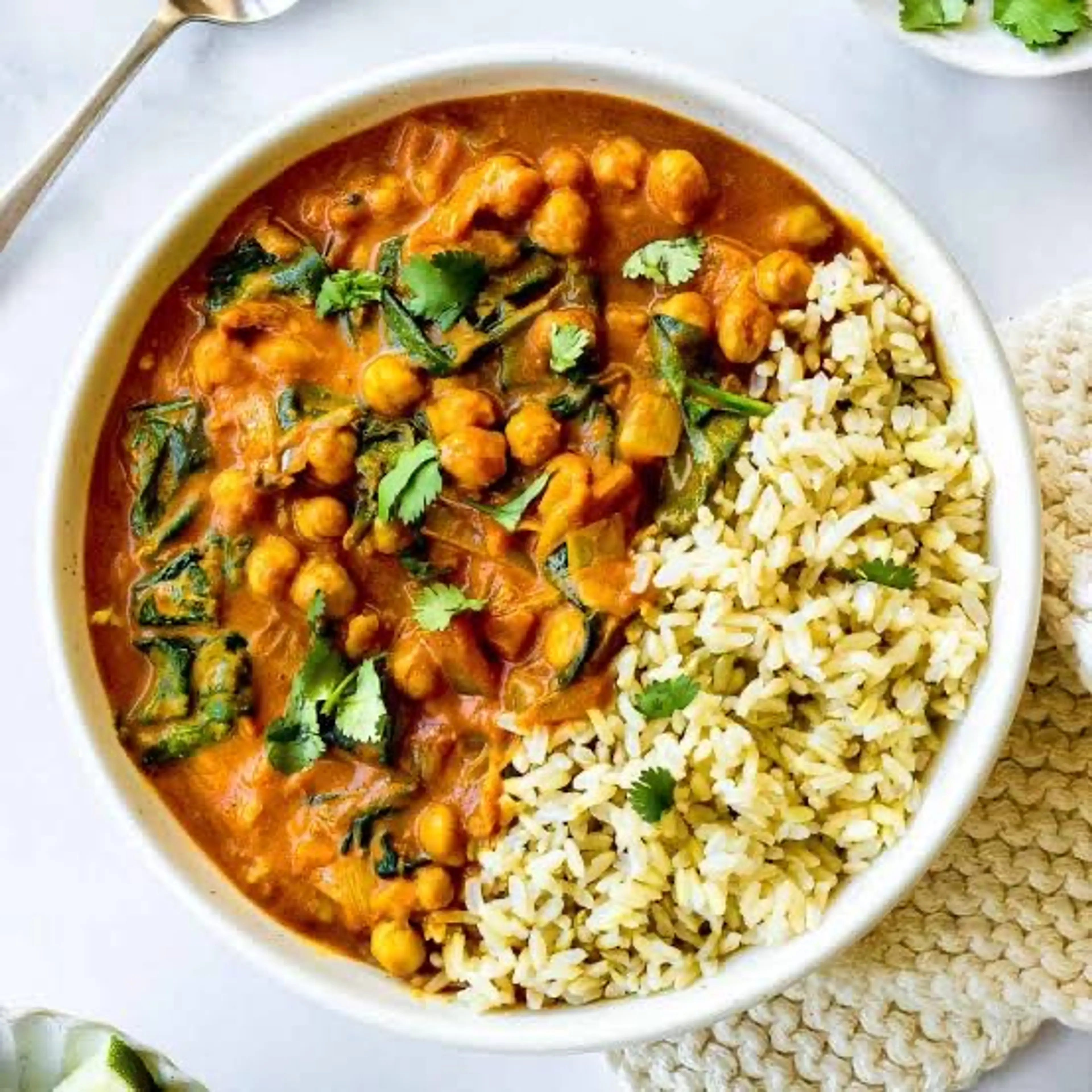 Chickpea & Spinach Curry