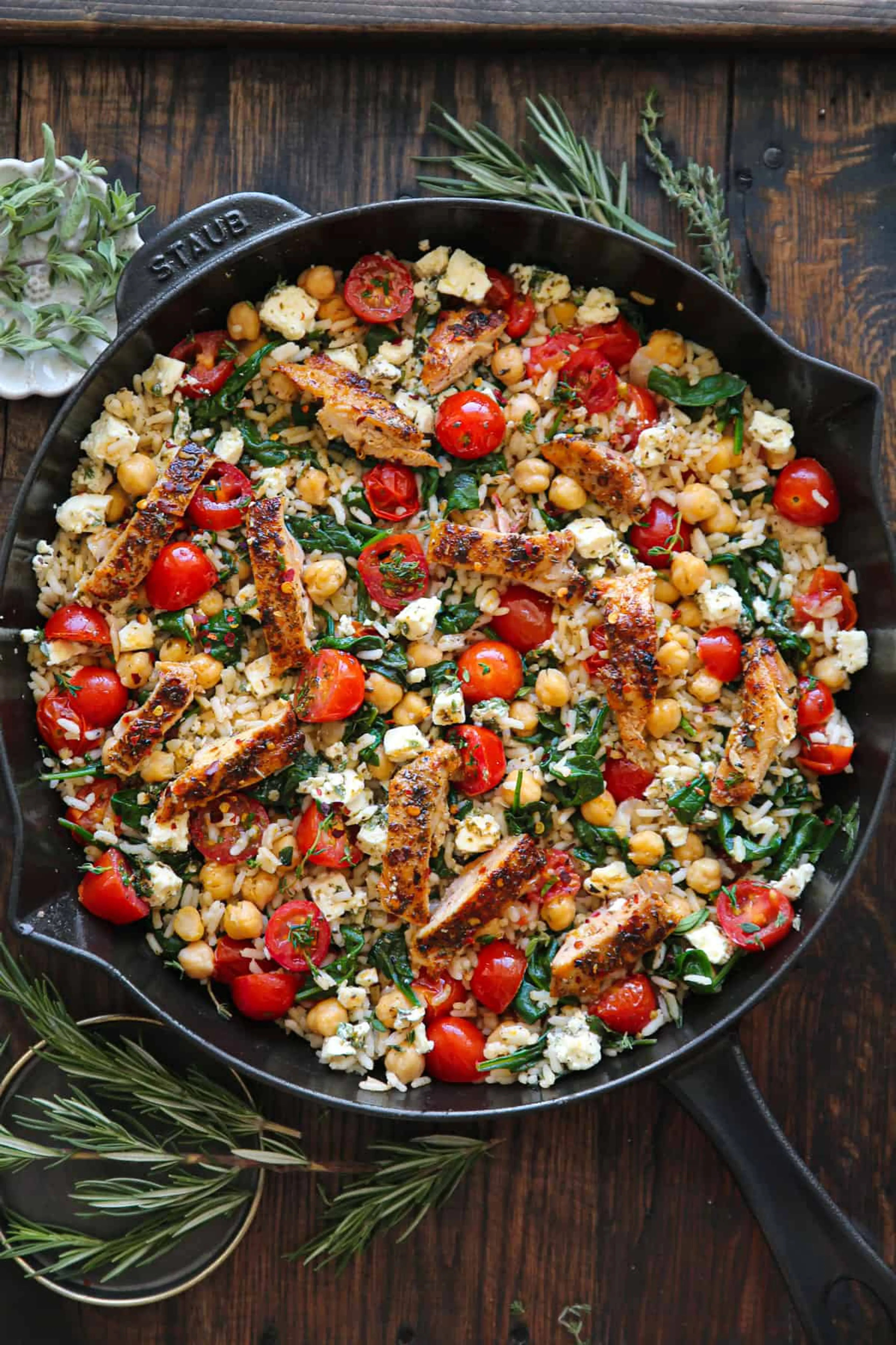 Greek Chicken and Lemon Rice