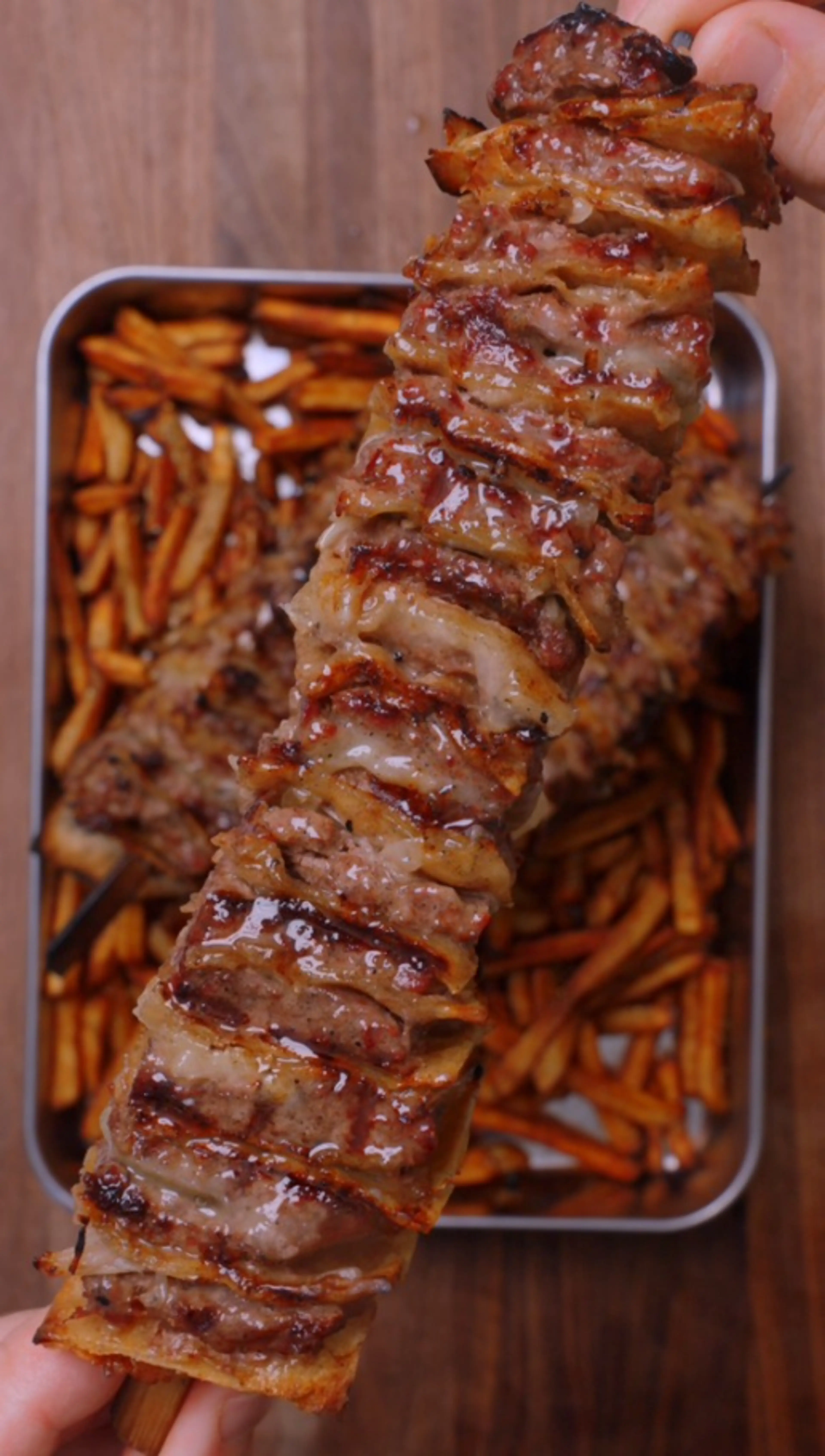 Smash Burger Tortilla Kebabs