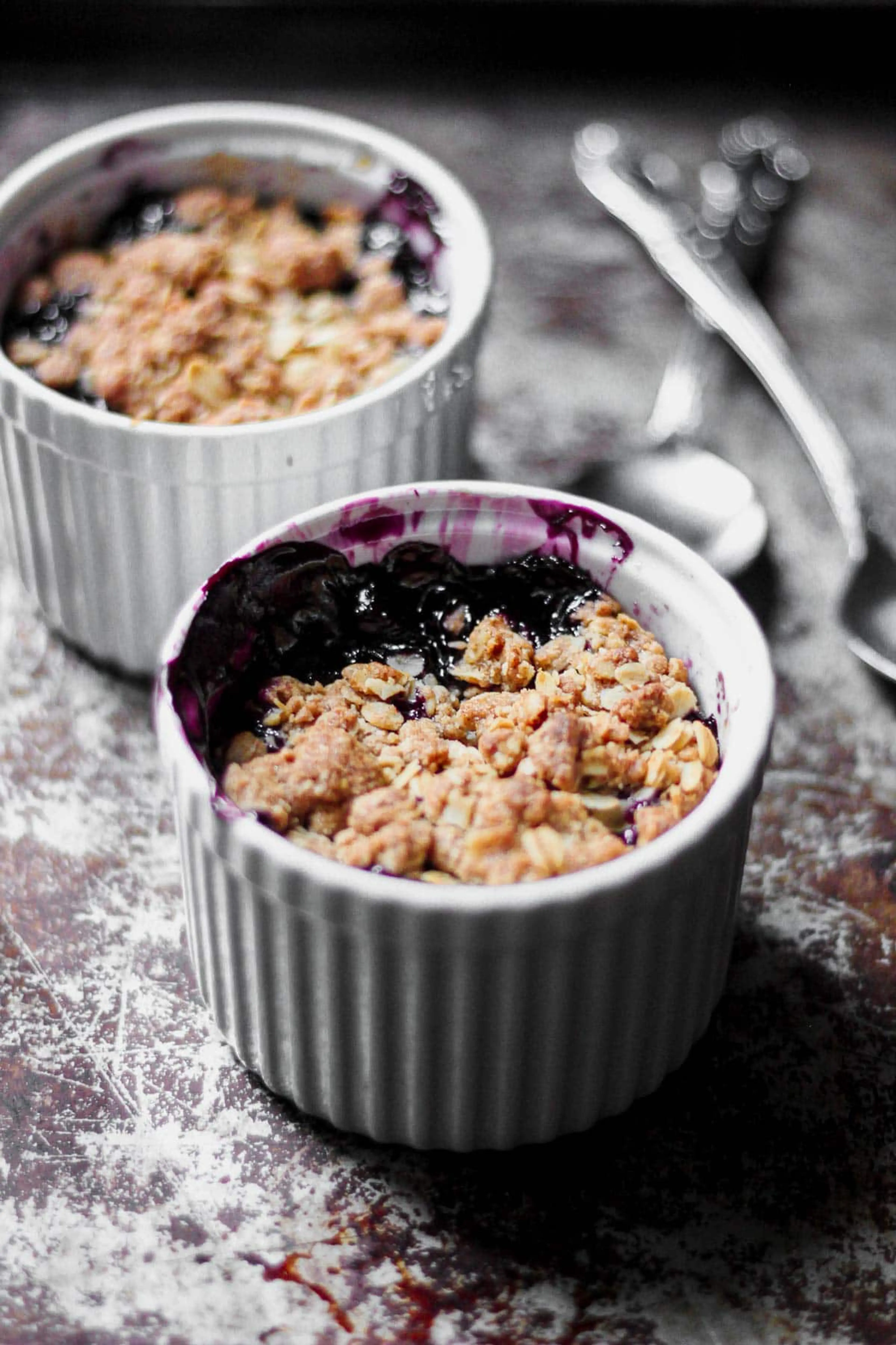 Warm Berry Crisp for Two