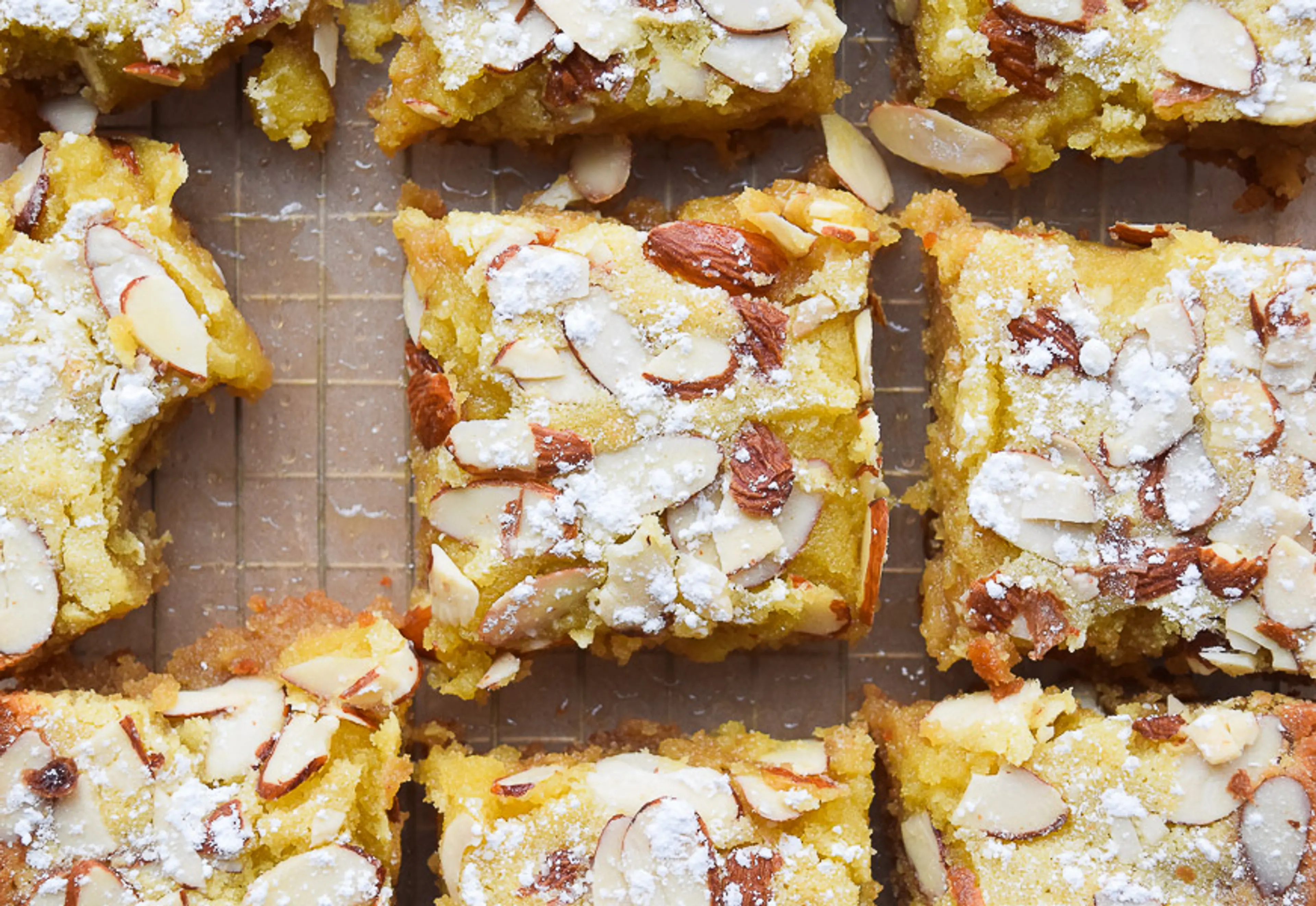 Almond Frangipane Blondies