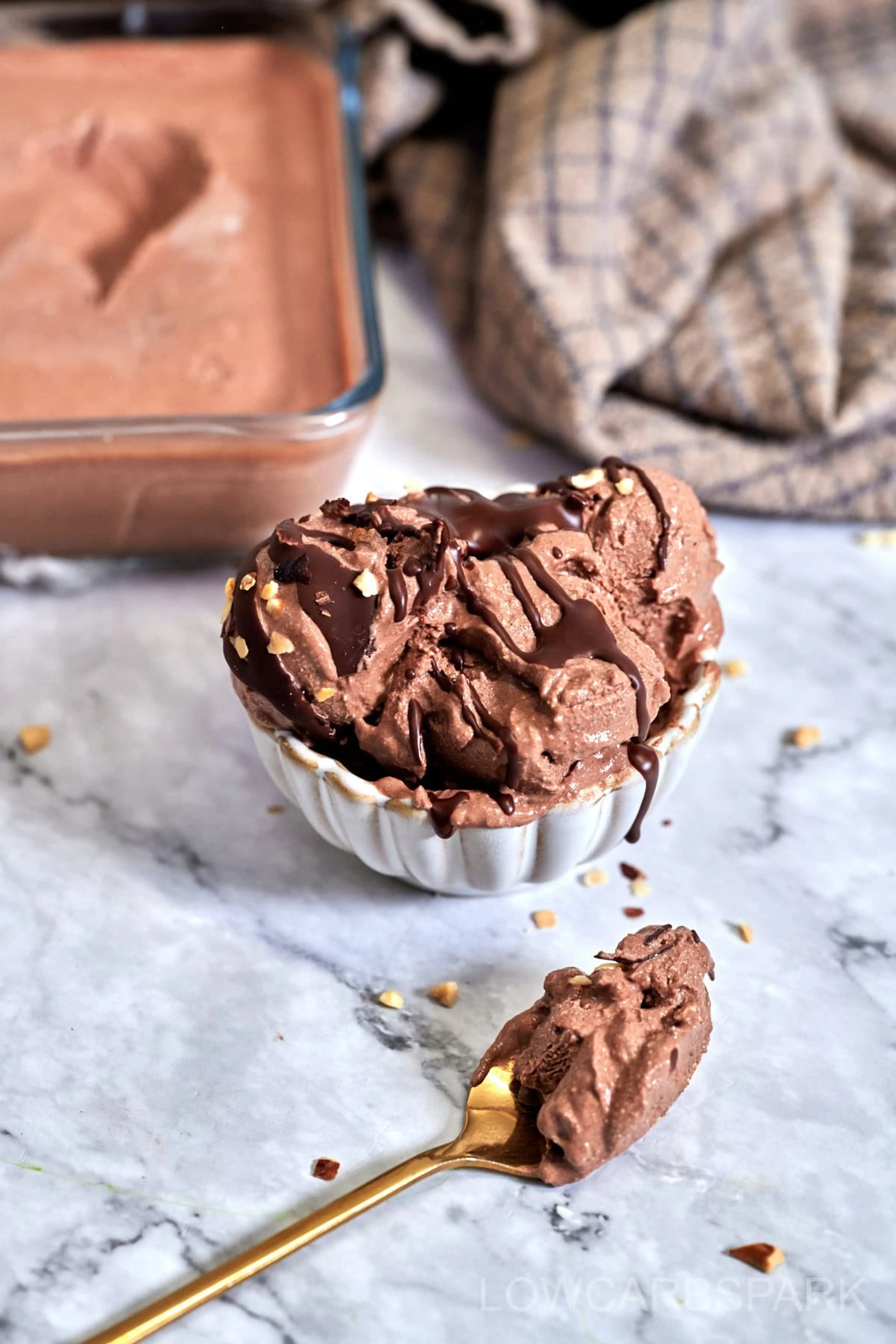 Chocolate Cottage Cheese Ice Cream