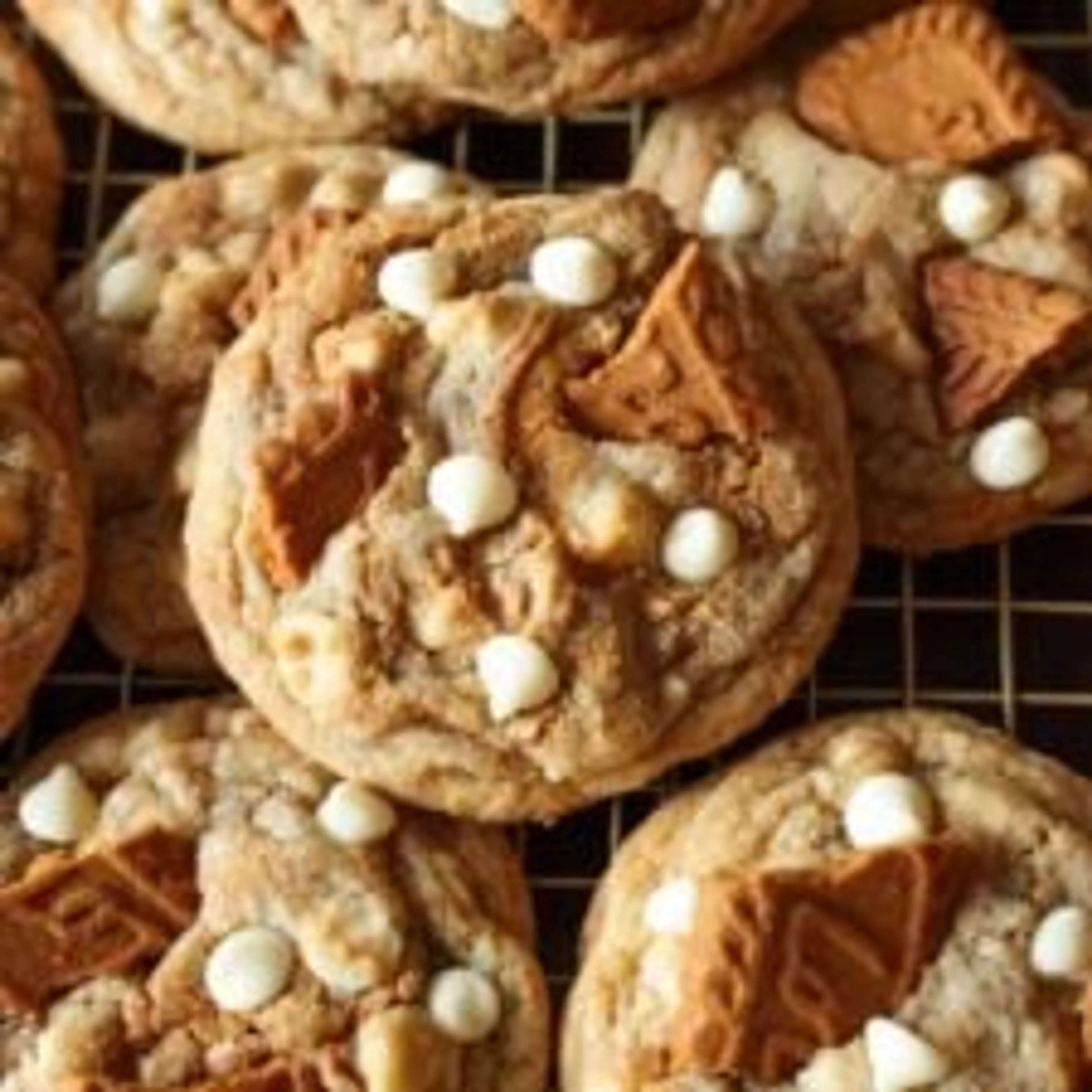 Gooey Stuffed Biscoff Cookies
