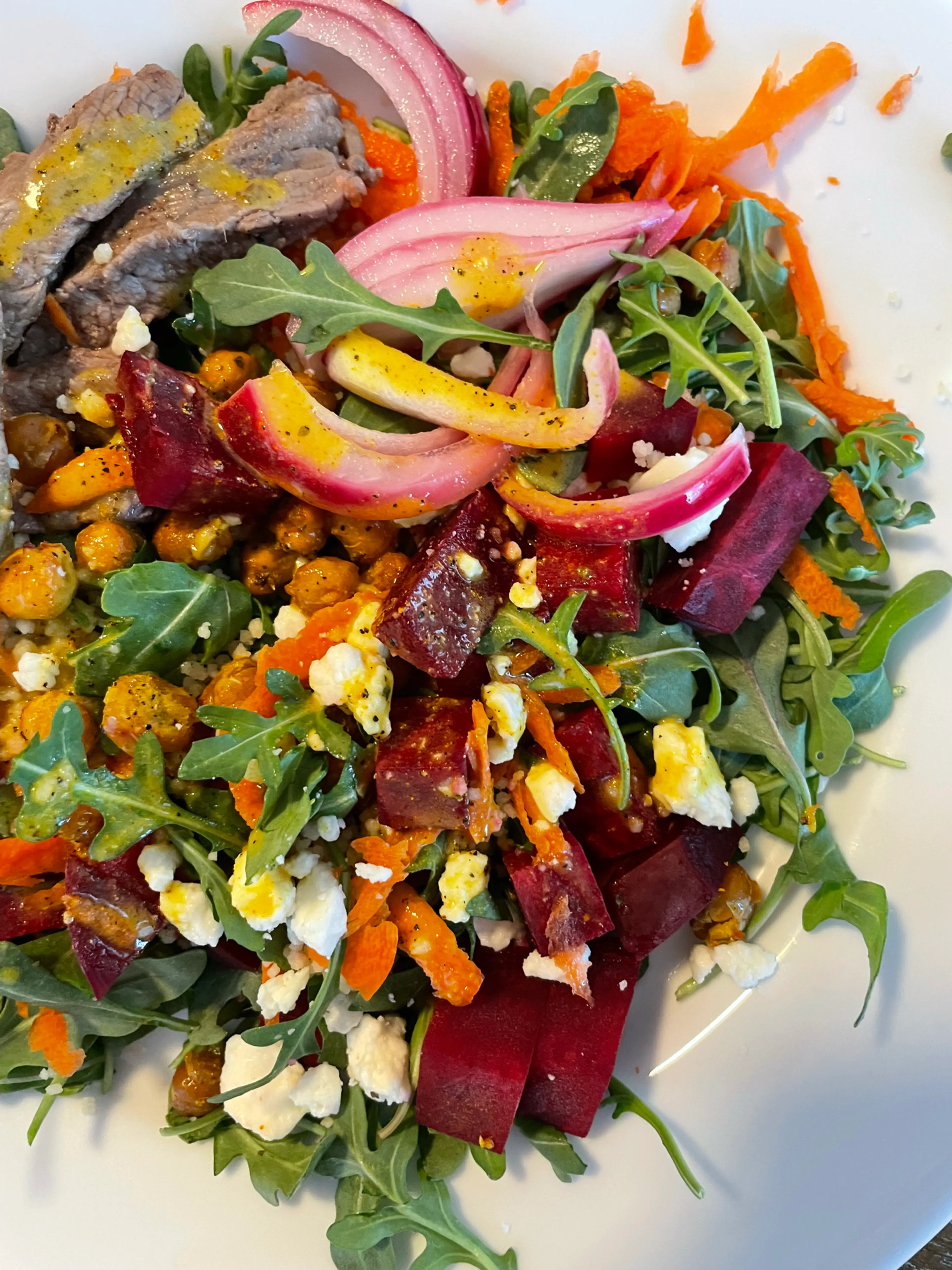 Blue Barn Arugula & Crispy Chickpea Salad