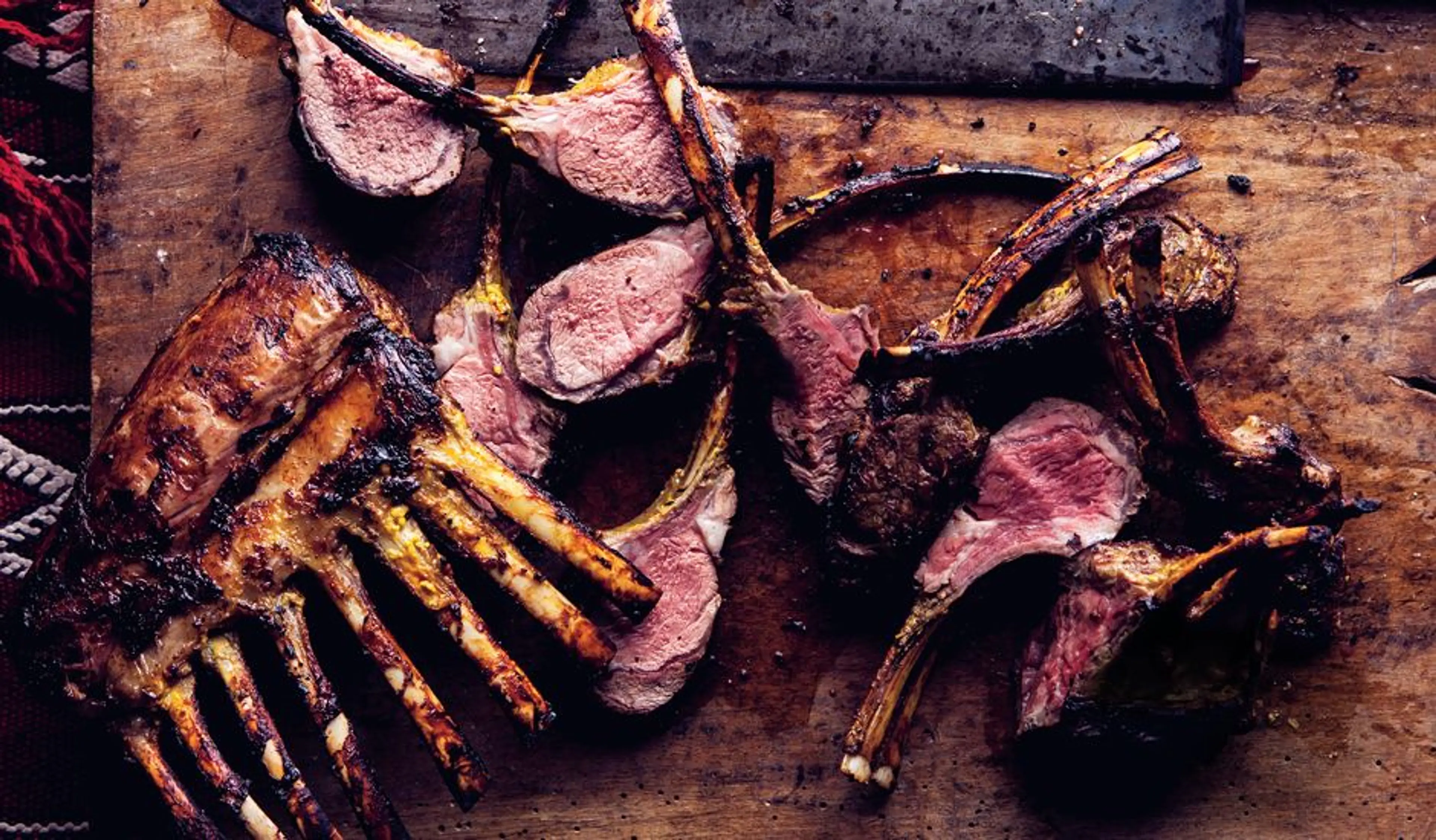 Grilled Saffron Rack of Lamb