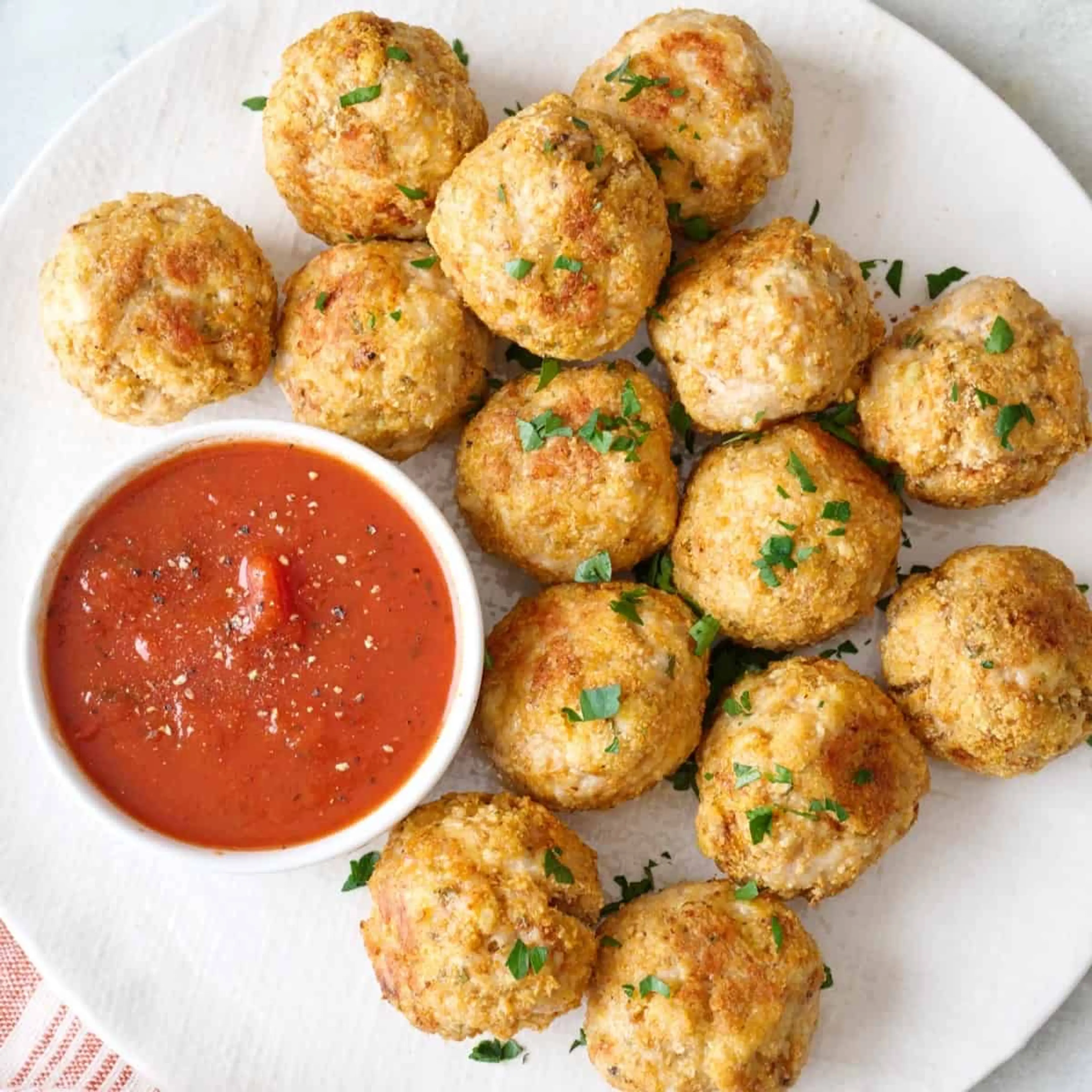 Baked Chicken Meatballs