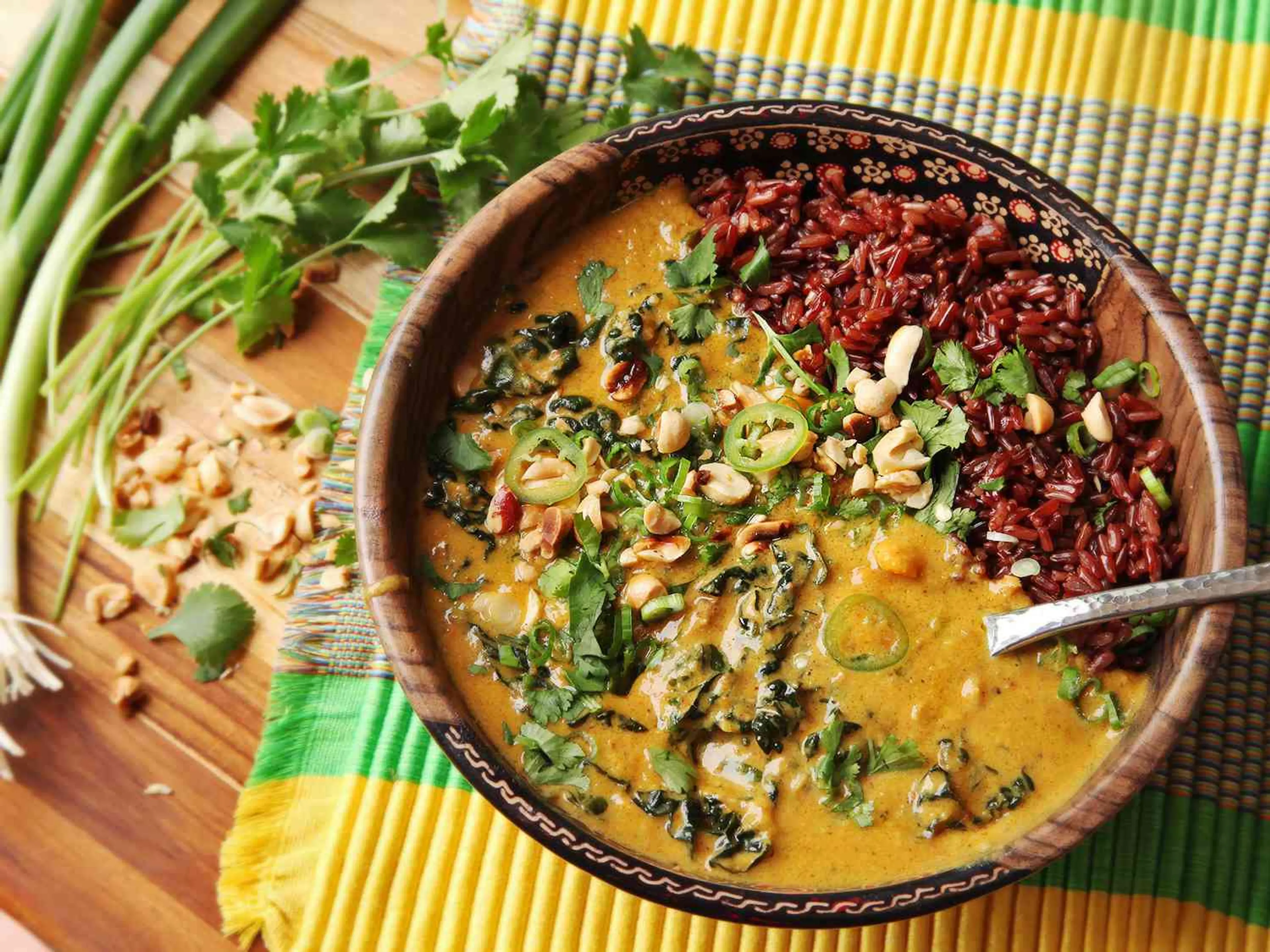Vegan Peanut, Sweet Potato, and Kale Soup With Coconut Recip