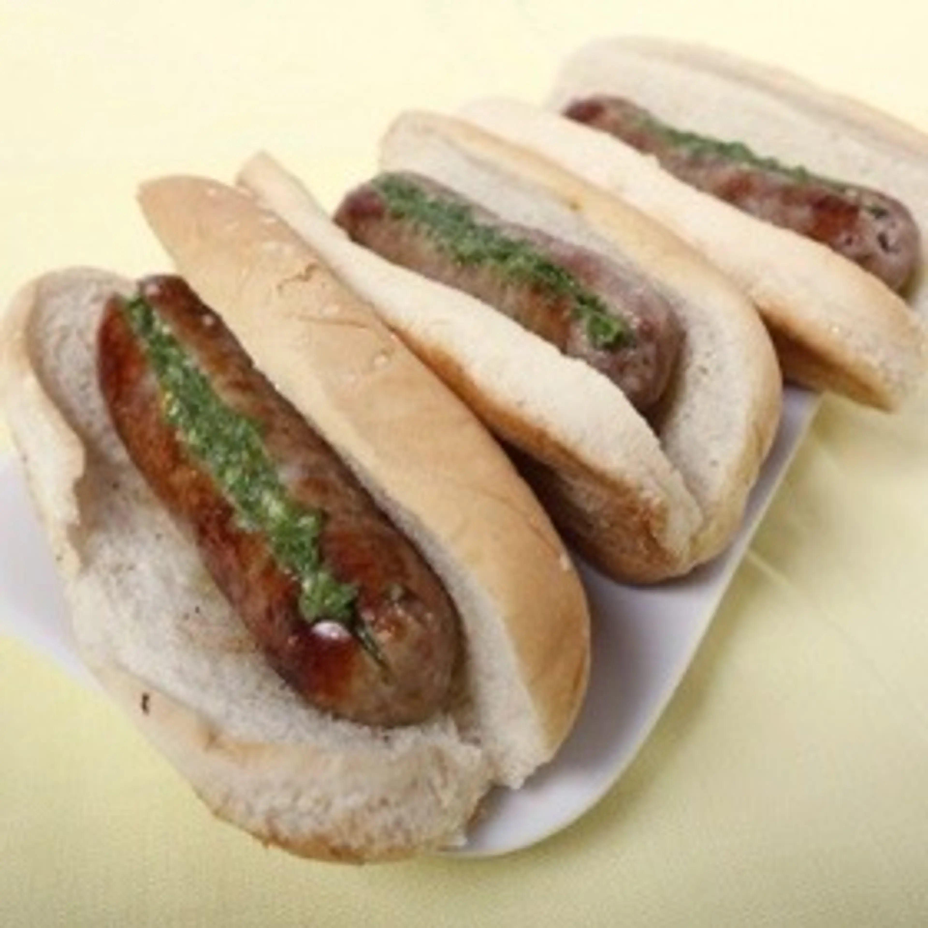 Grilled Sausages with Chimichurri Sauce