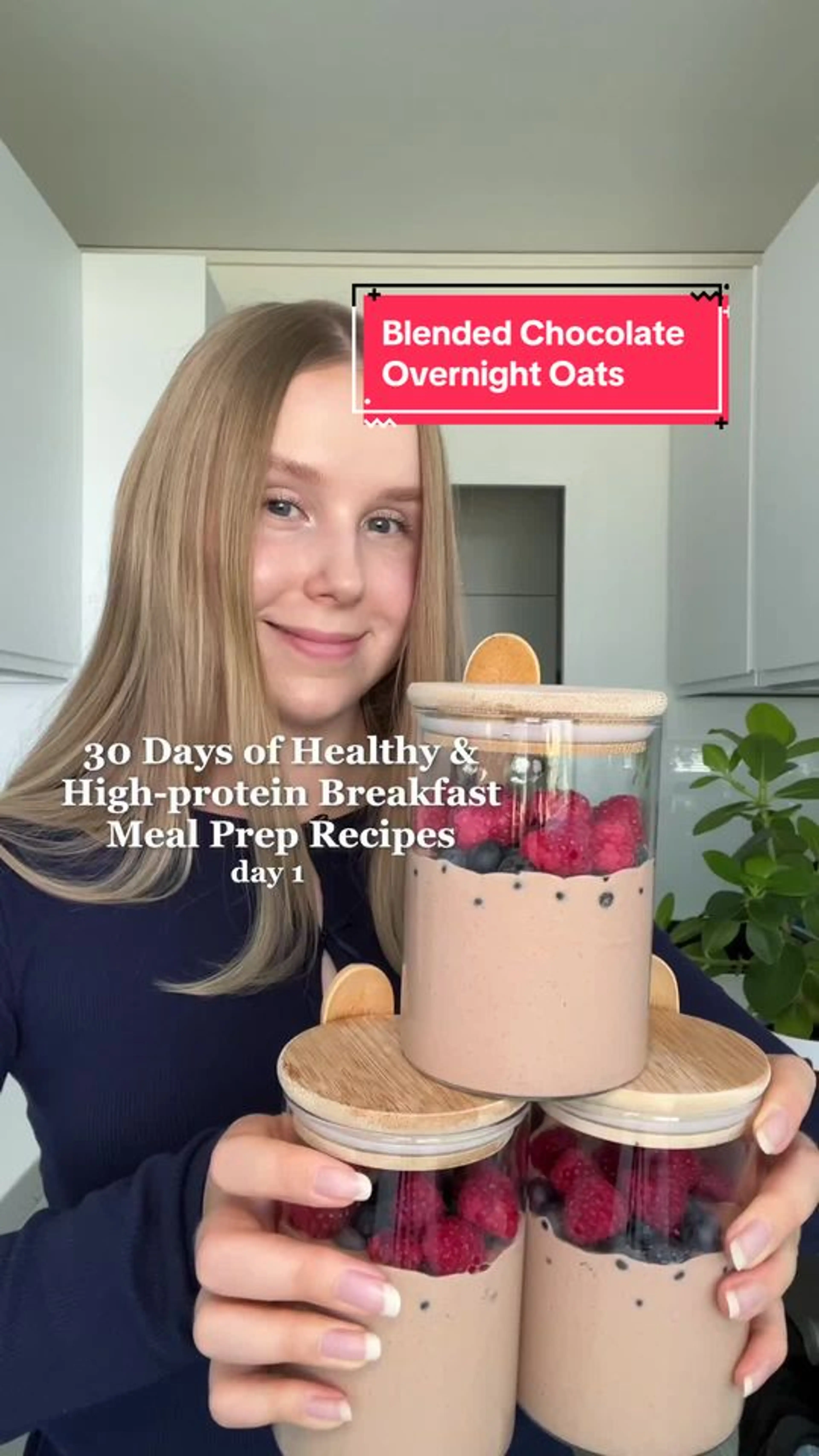 Blended Chocolate Overnight Oats