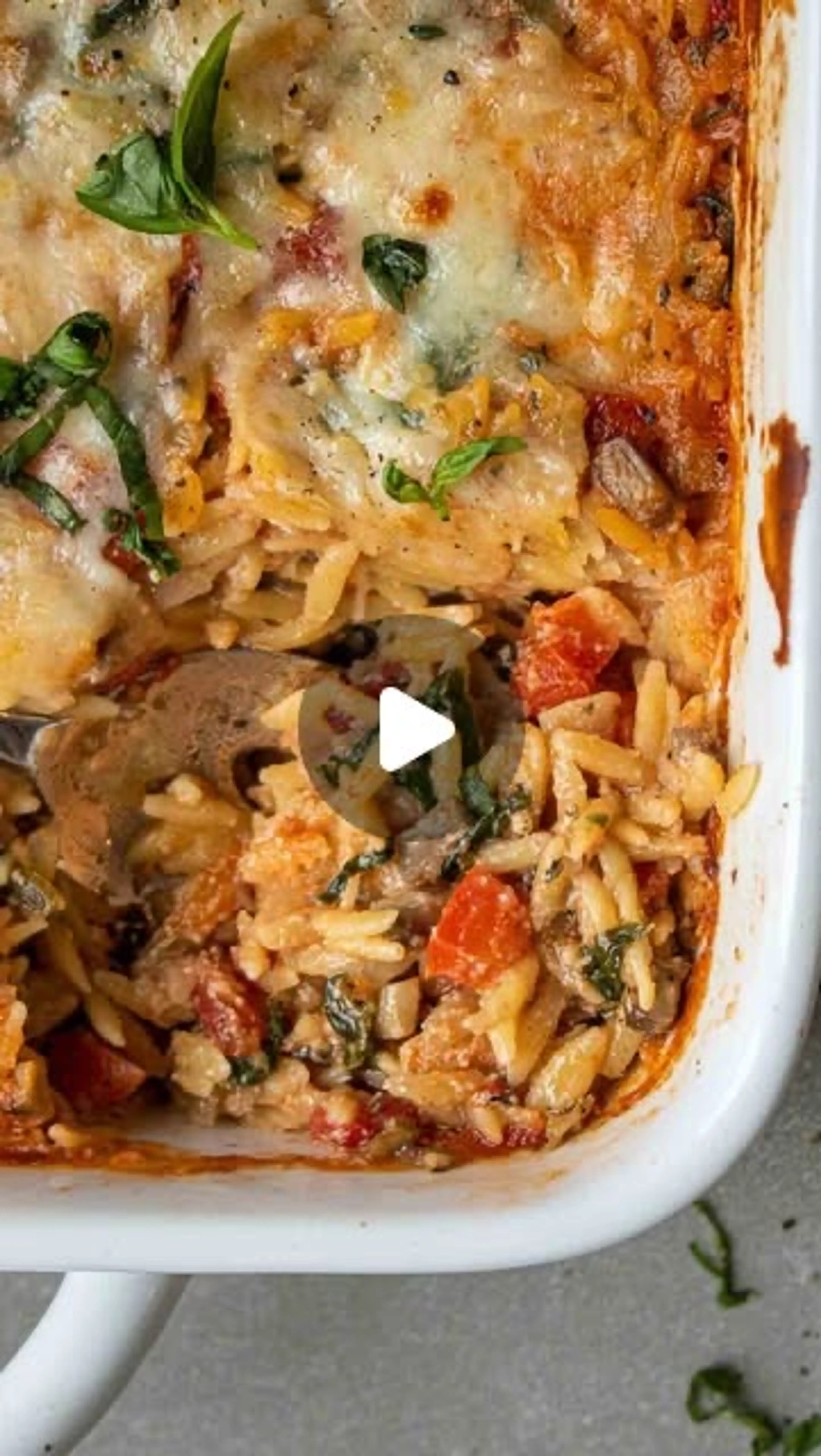 Vegetable and Ricotta Baked Orzo