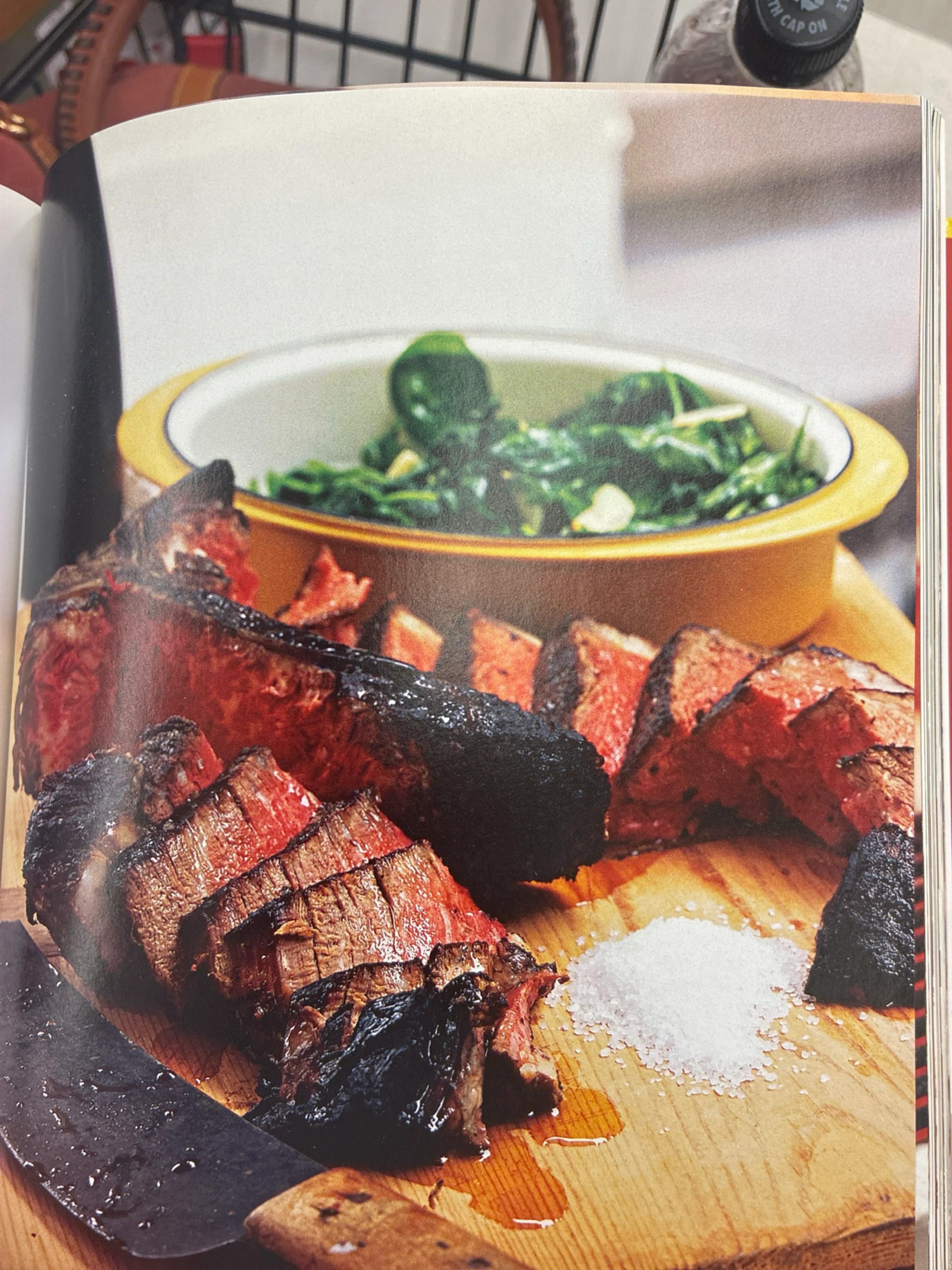 T-BONE FIORENTINA WITH SAUTÉED SPINACH