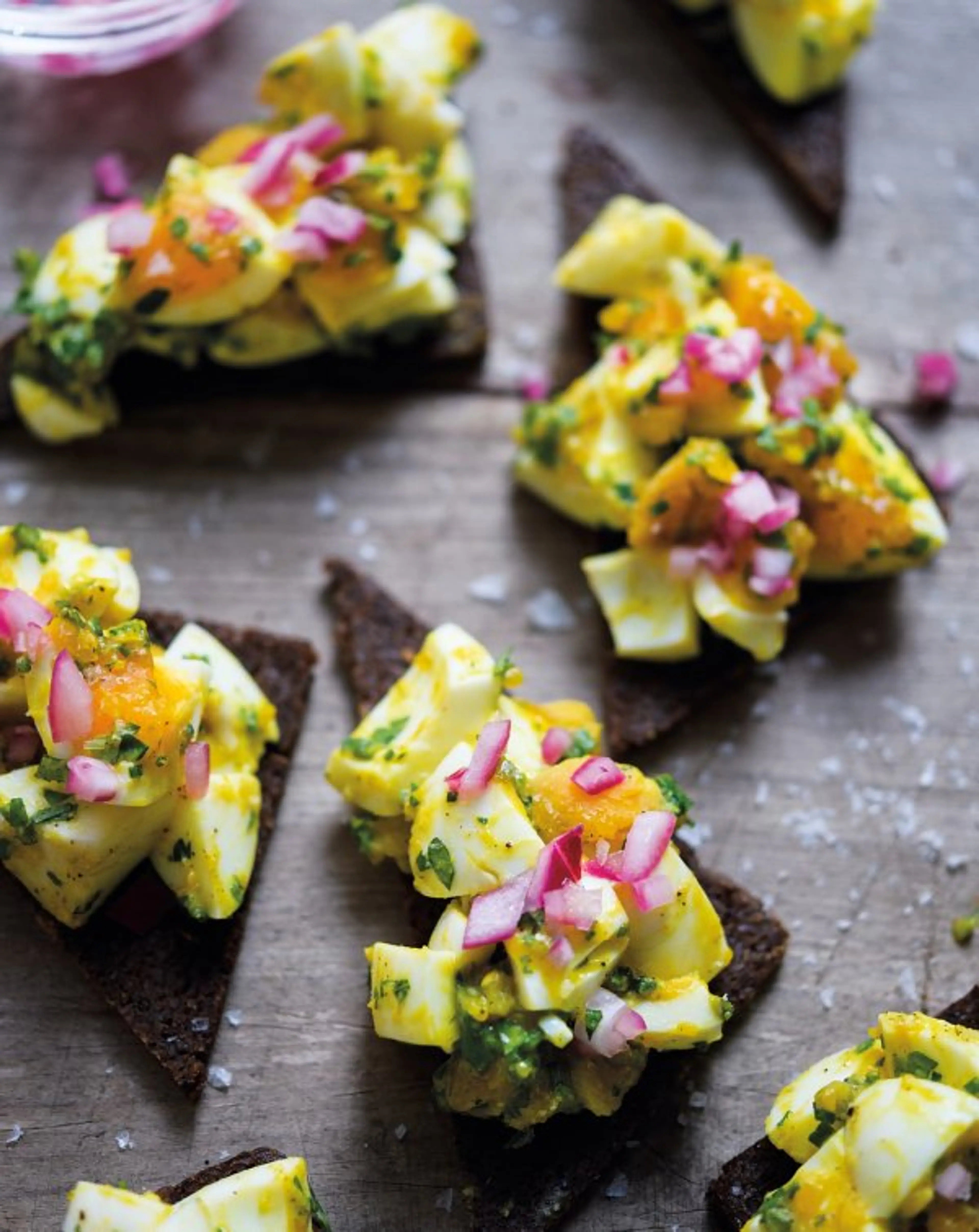 Herbed Egg Salad with Pickled Red Onion