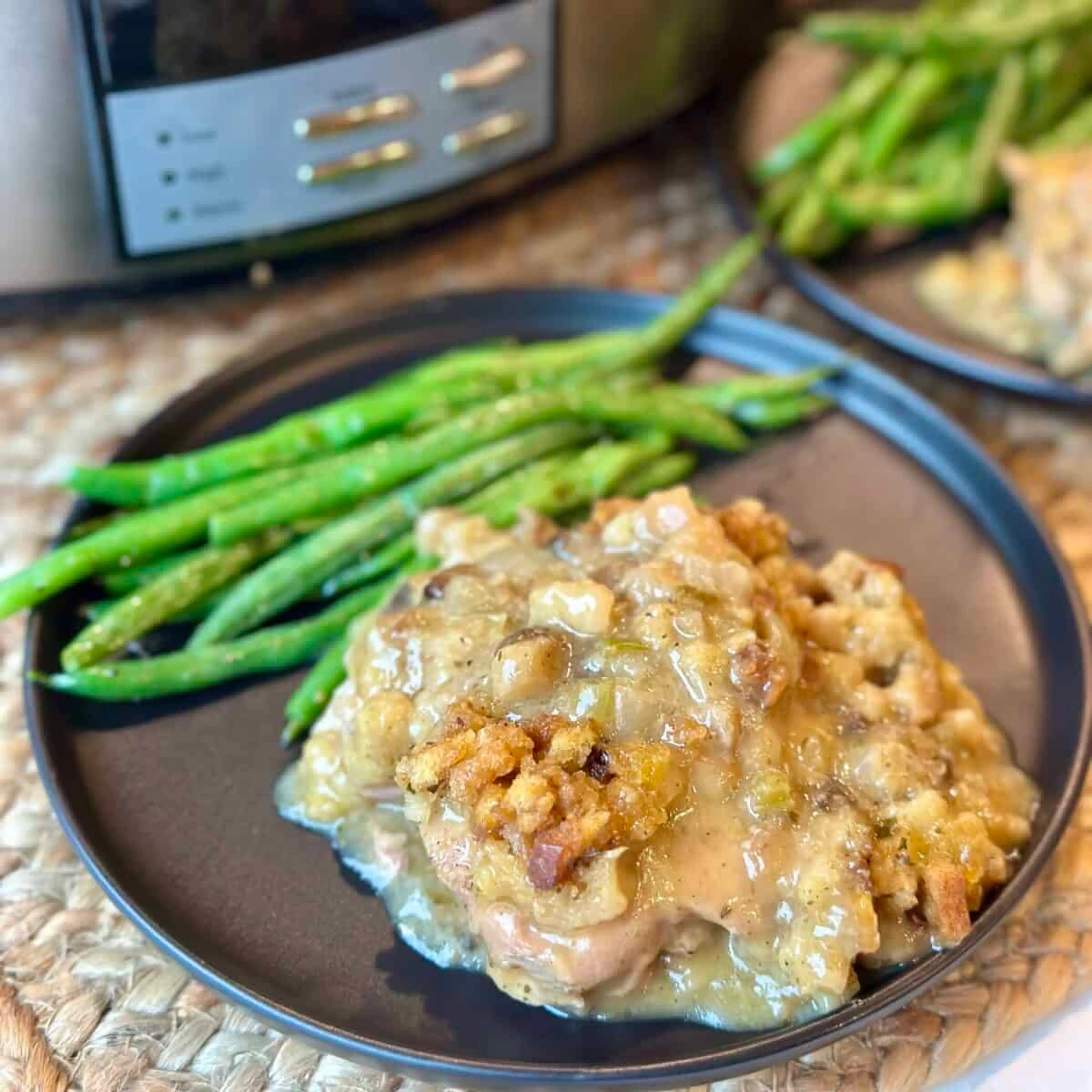 Crockpot Chicken and Stuffing Casserole