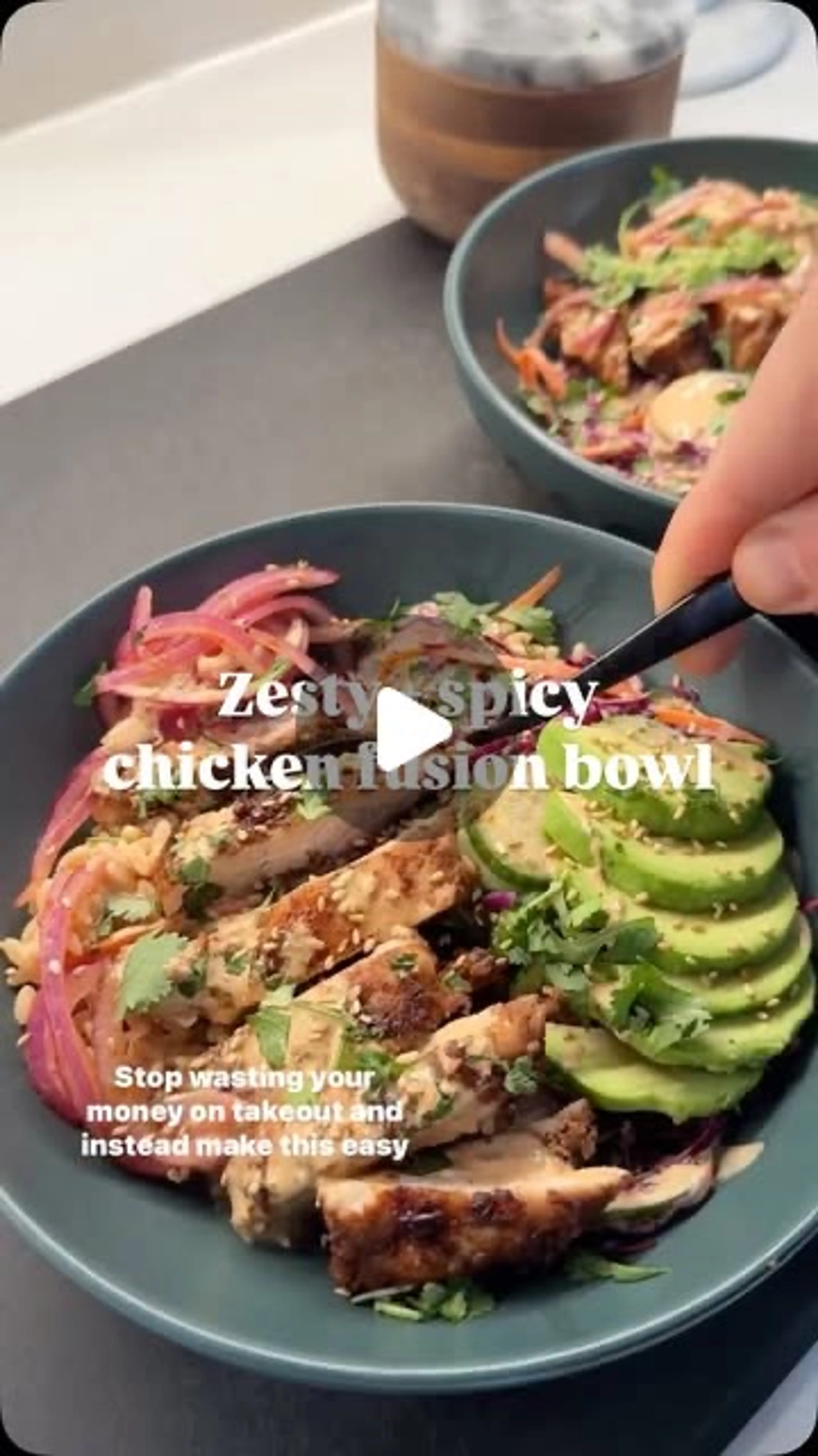 Zesty + Spicy Chicken Fusion Bowl