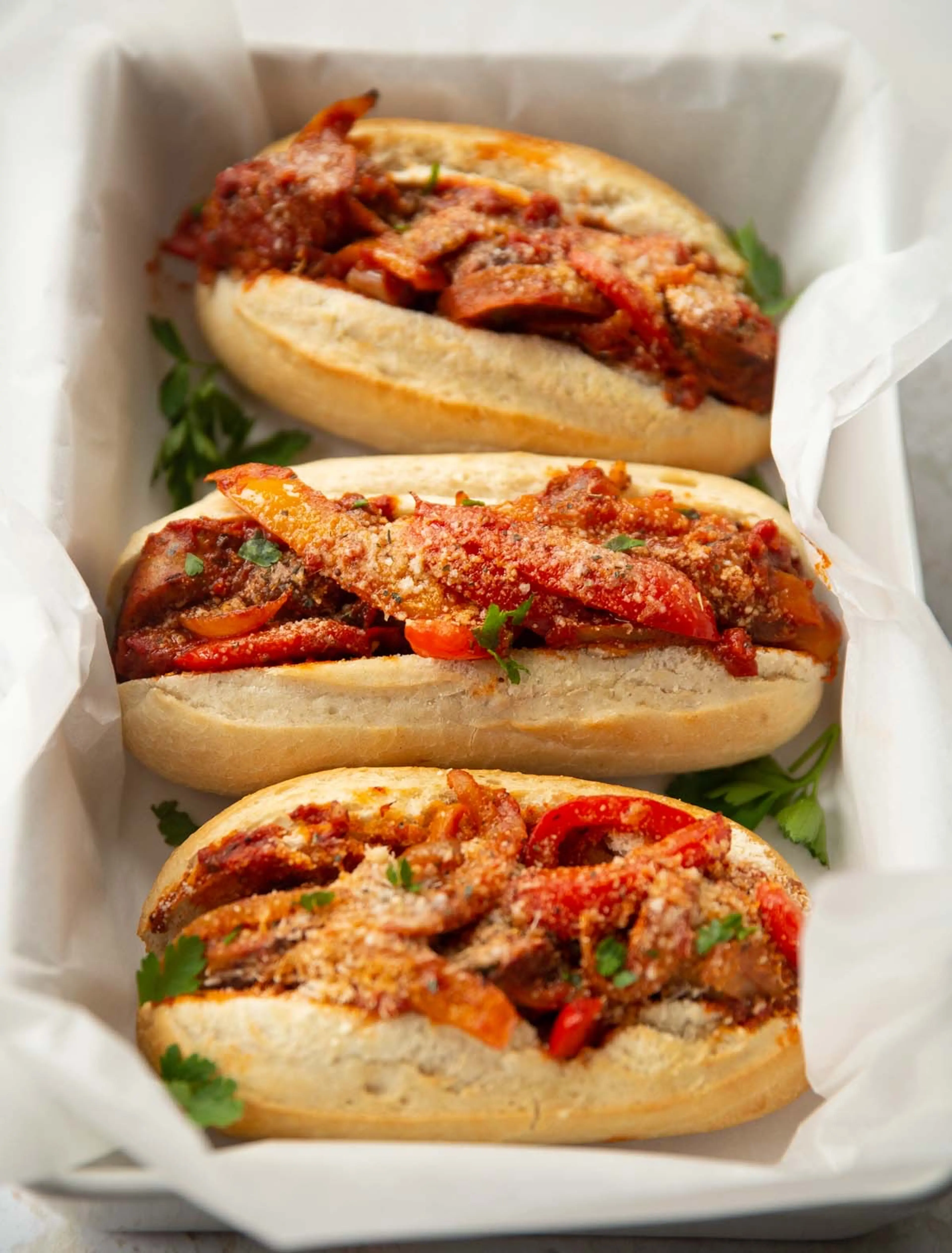 Sausage and Peppers Sandwich
