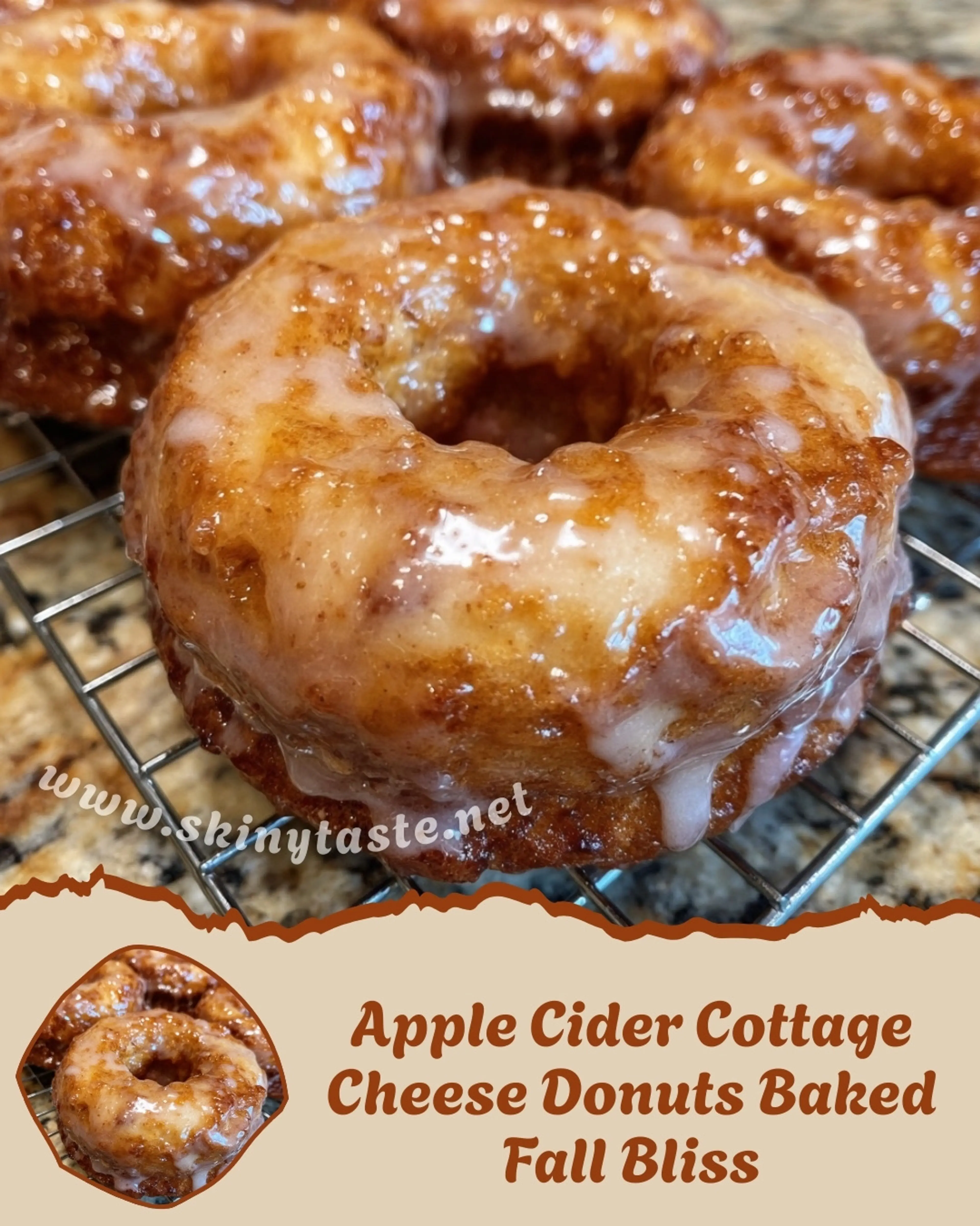 Apple Cider Cottage Cheese Donuts Baked Fall Bliss