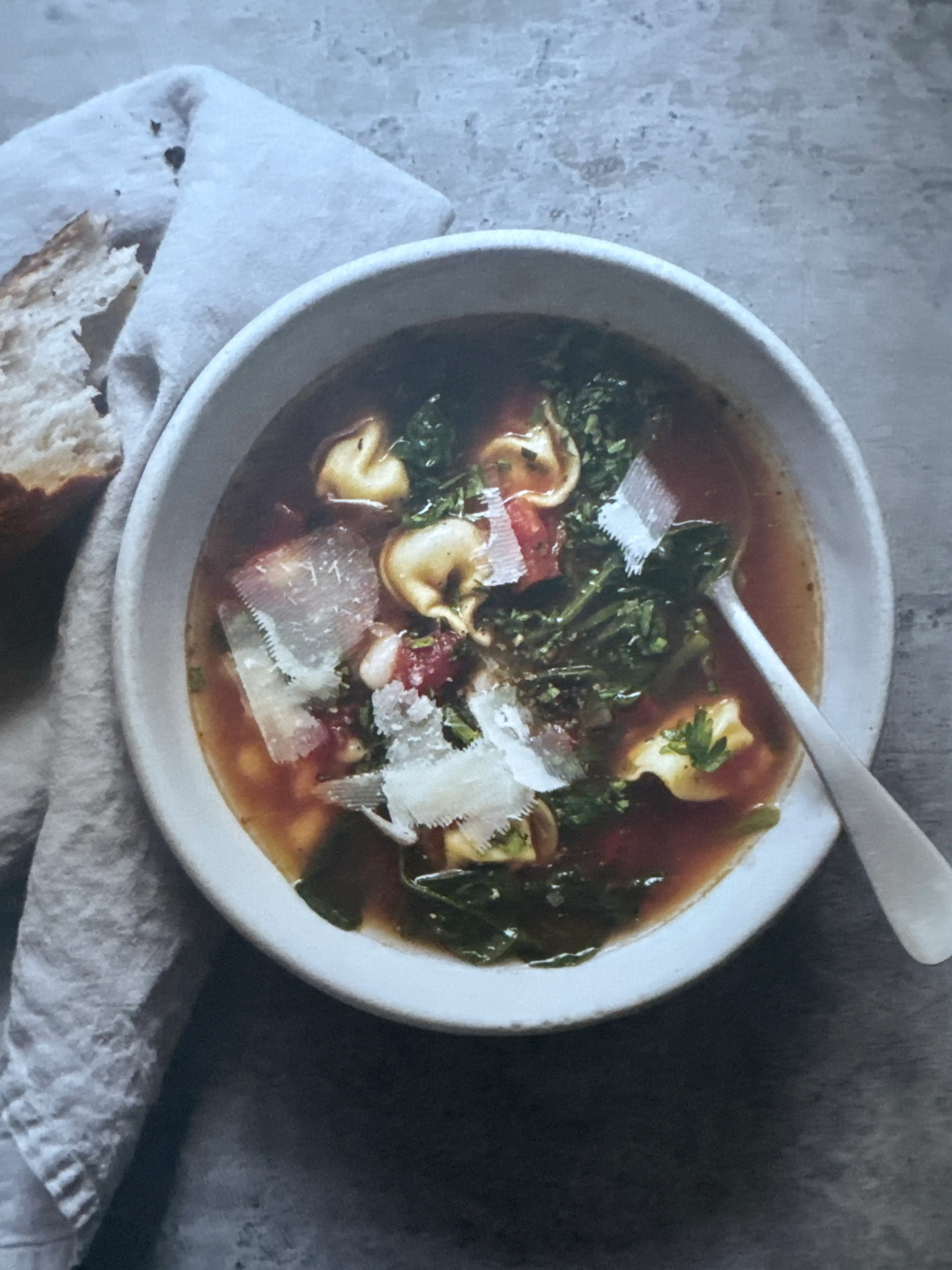 Spinach Tortellini Soup