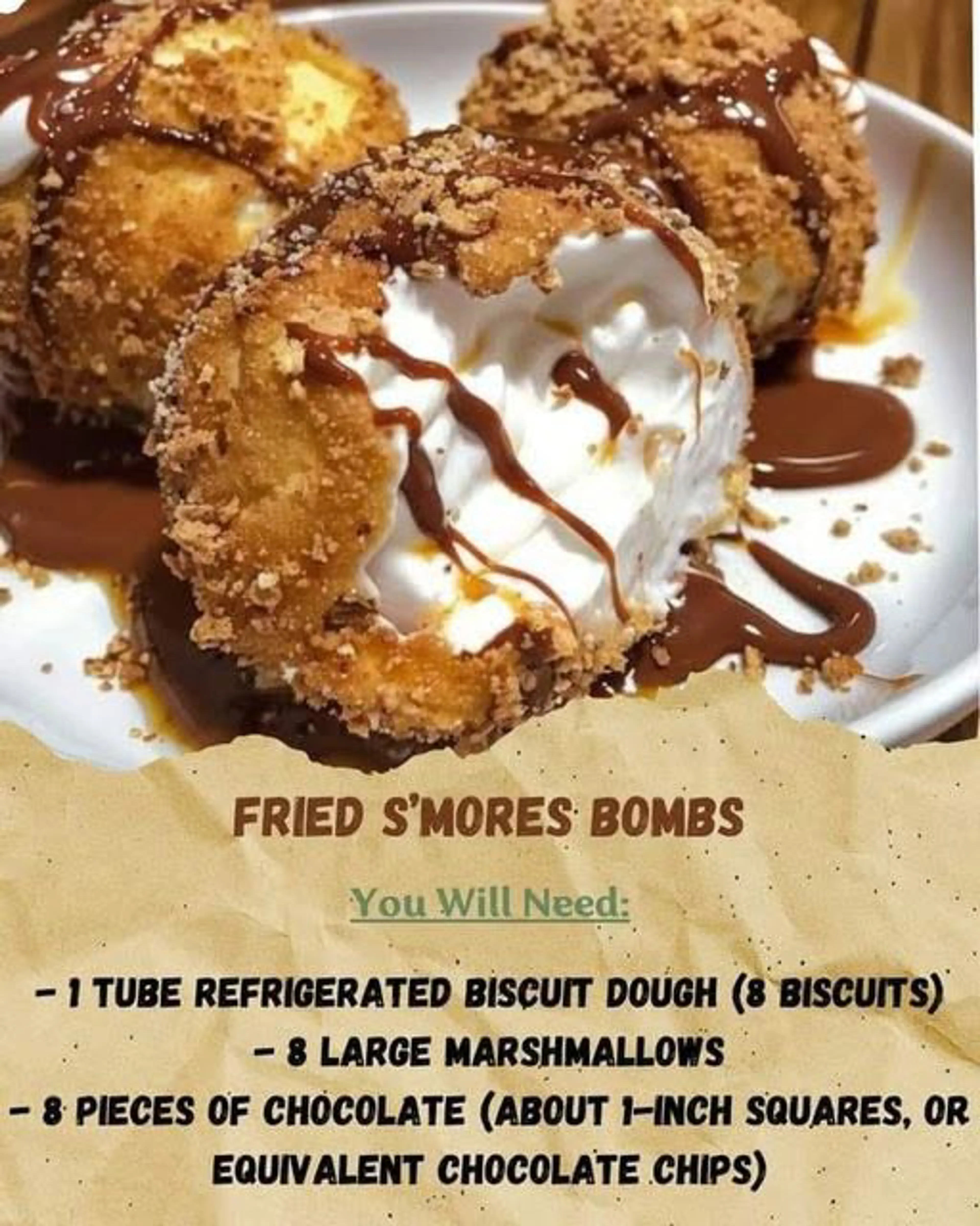 Fried Smores Bombs