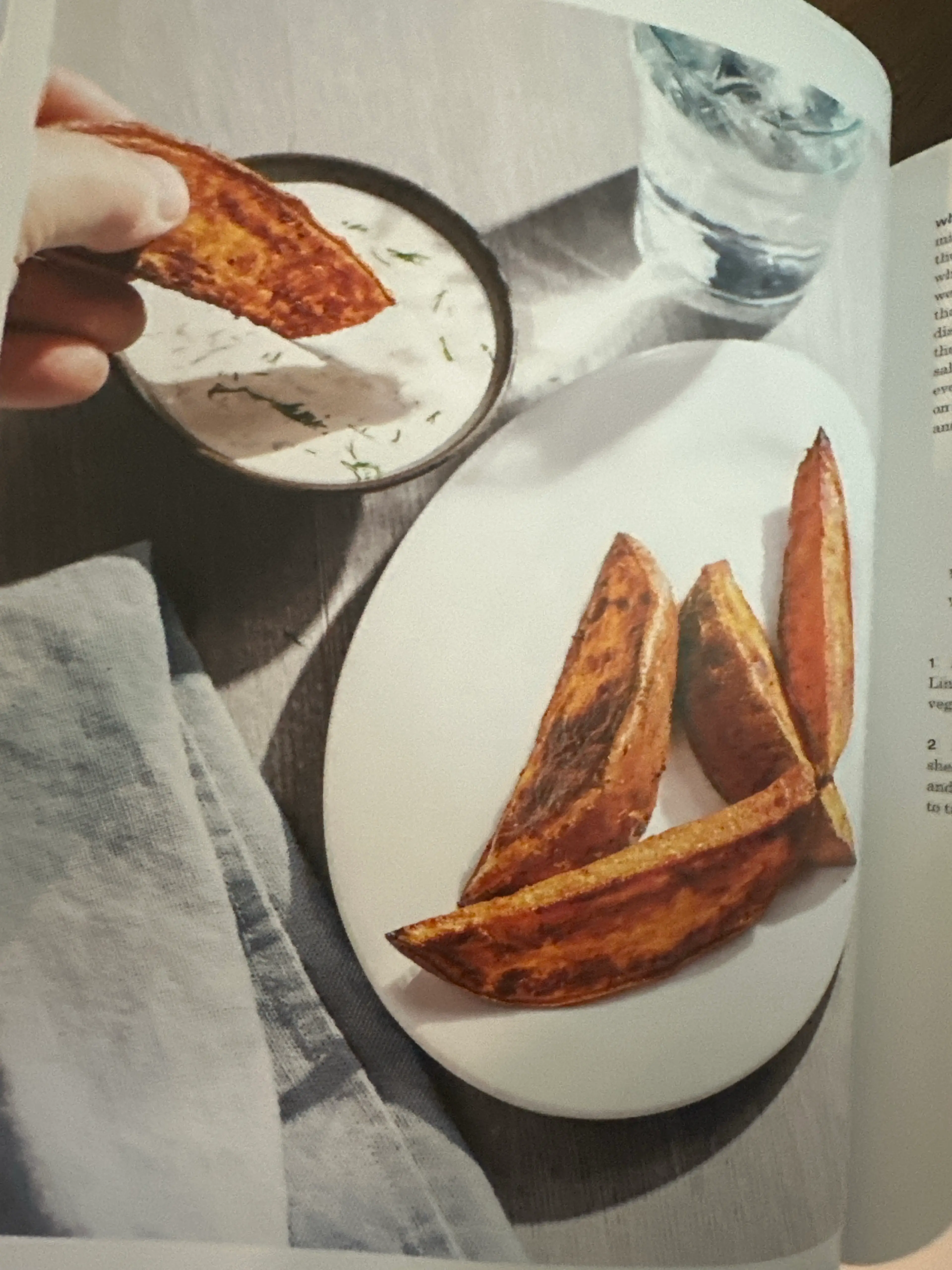 roasted sweet potato wedges