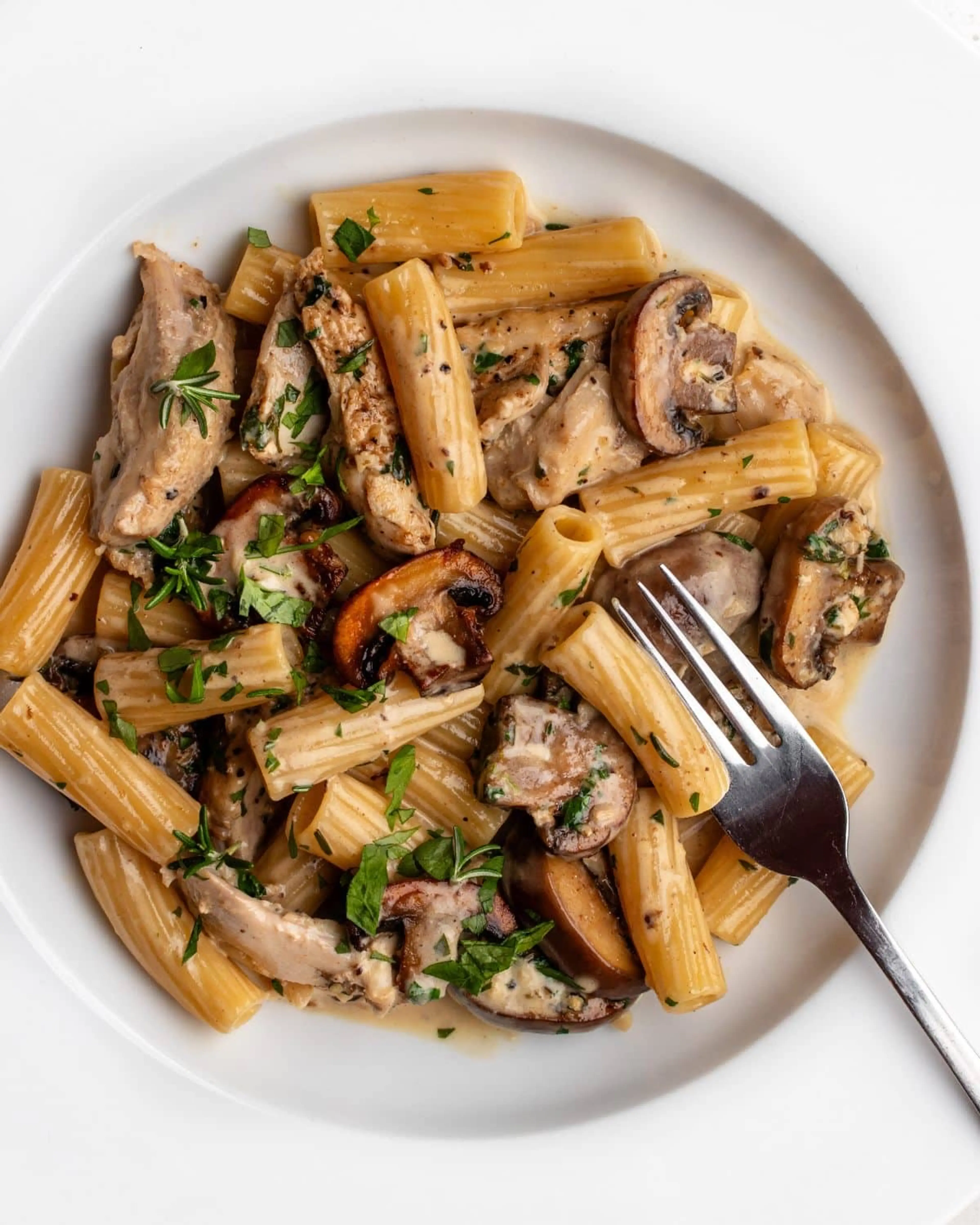Easy Chicken and Mushroom Pasta