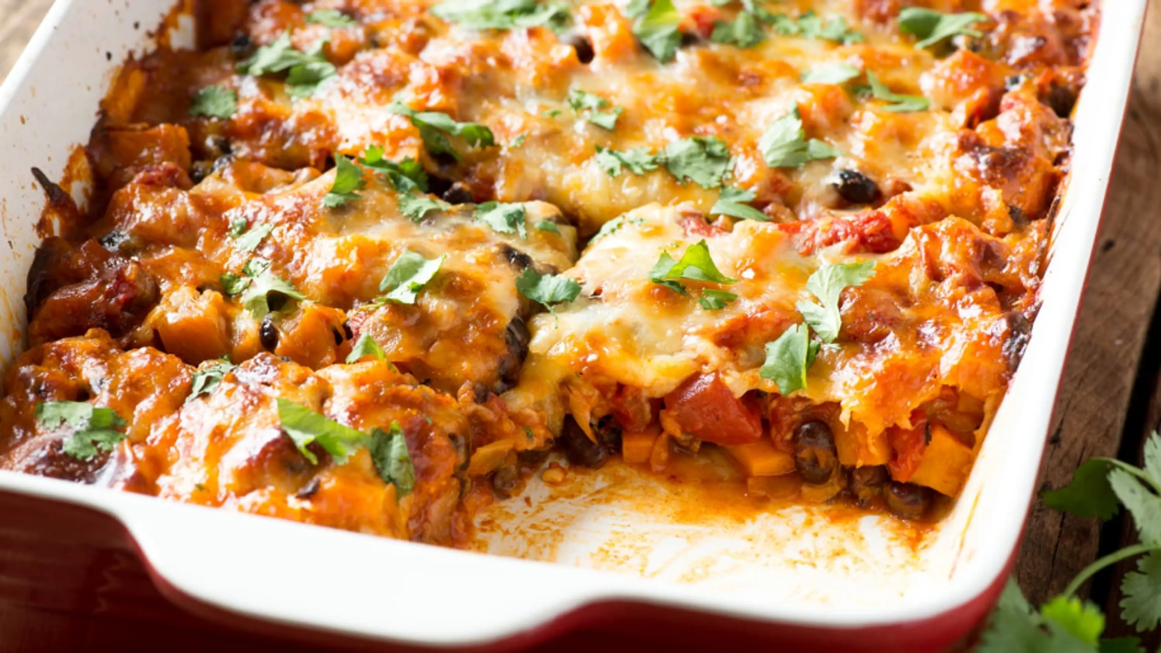 Smoky Sweet Potato & Black Bean Casserole