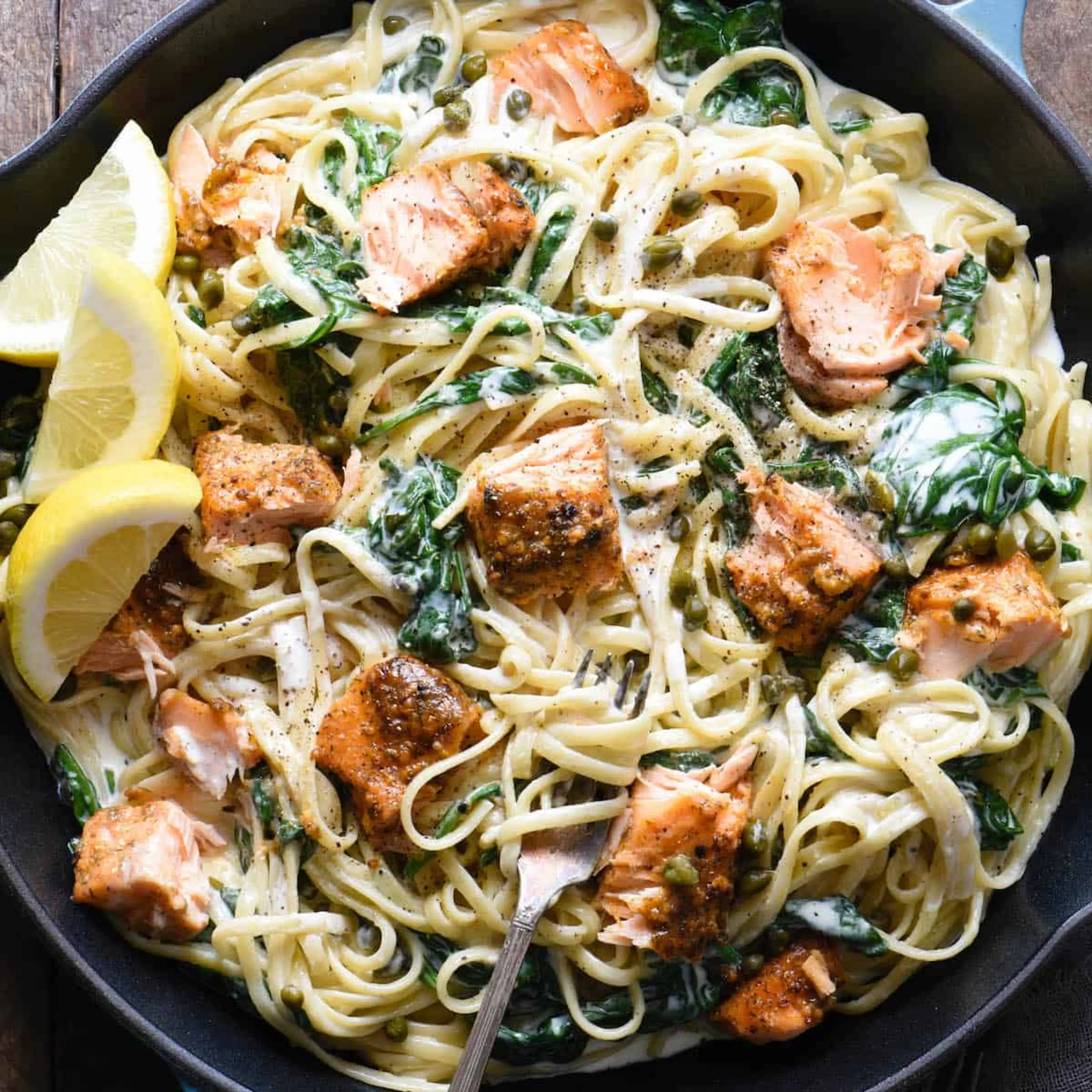 The Best Creamy Salmon Pasta