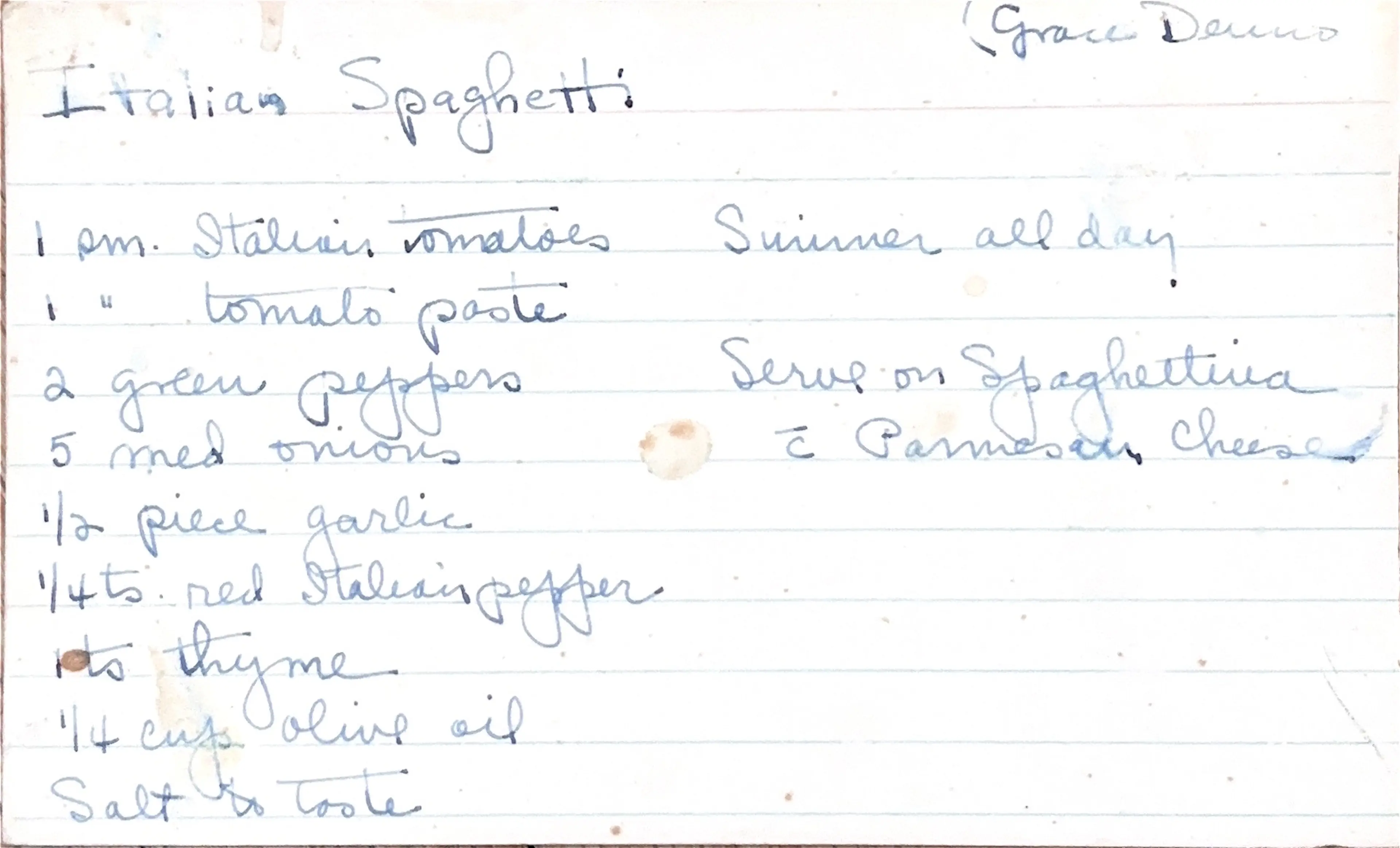 Italian Spaghetti
