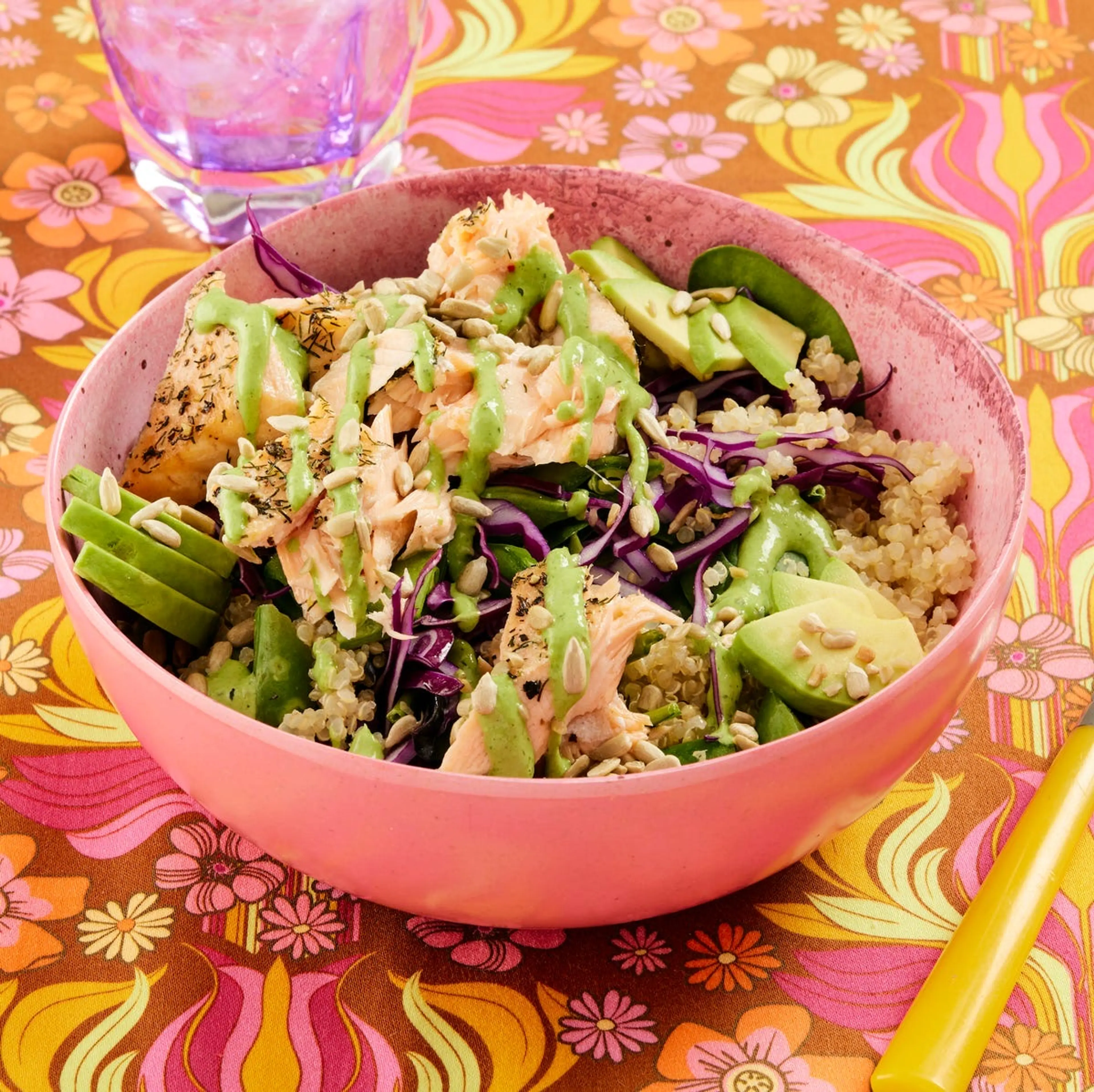Green Goddess Salmon Grain Bowls