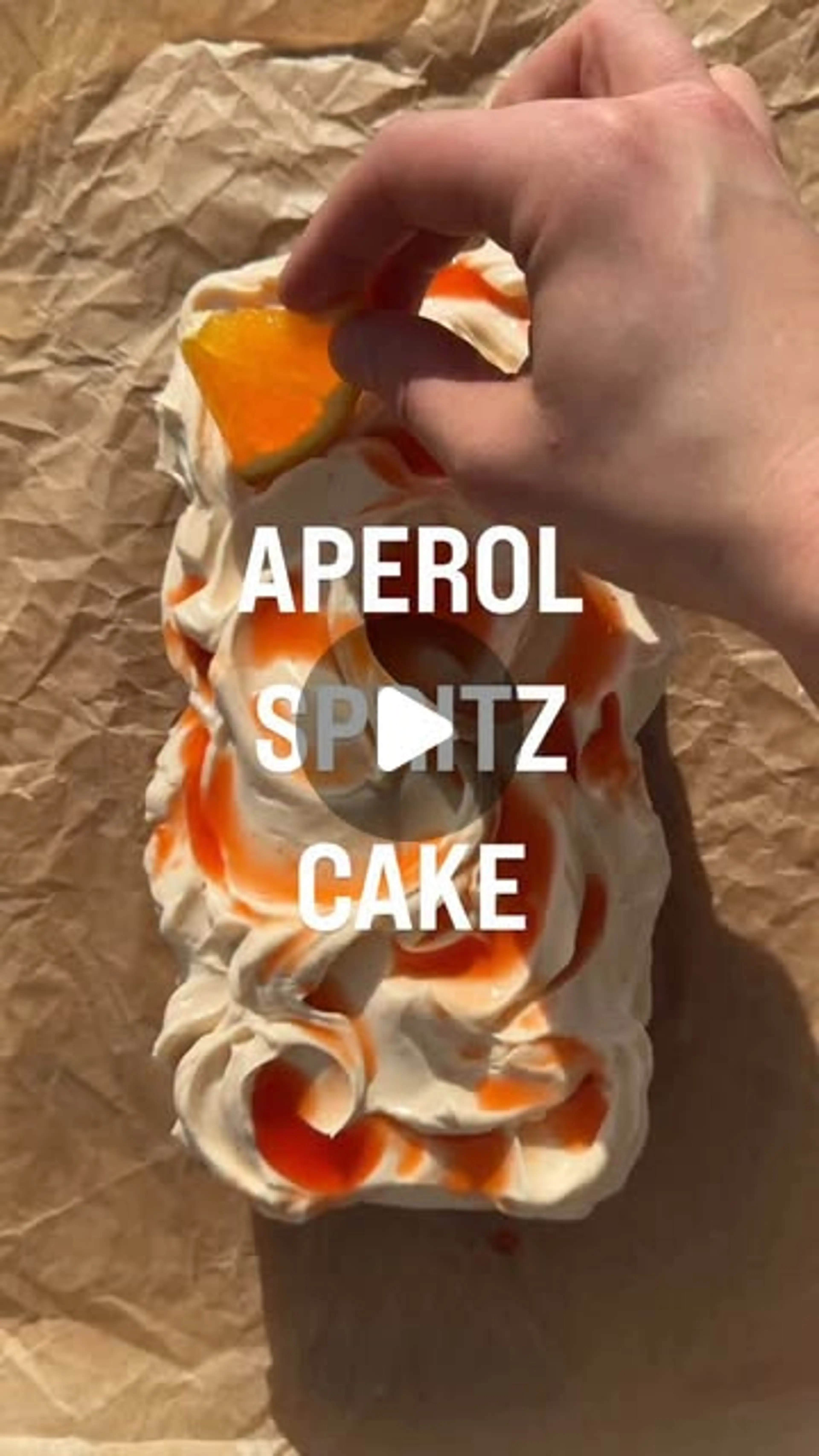 Aperol Spritz Cake
