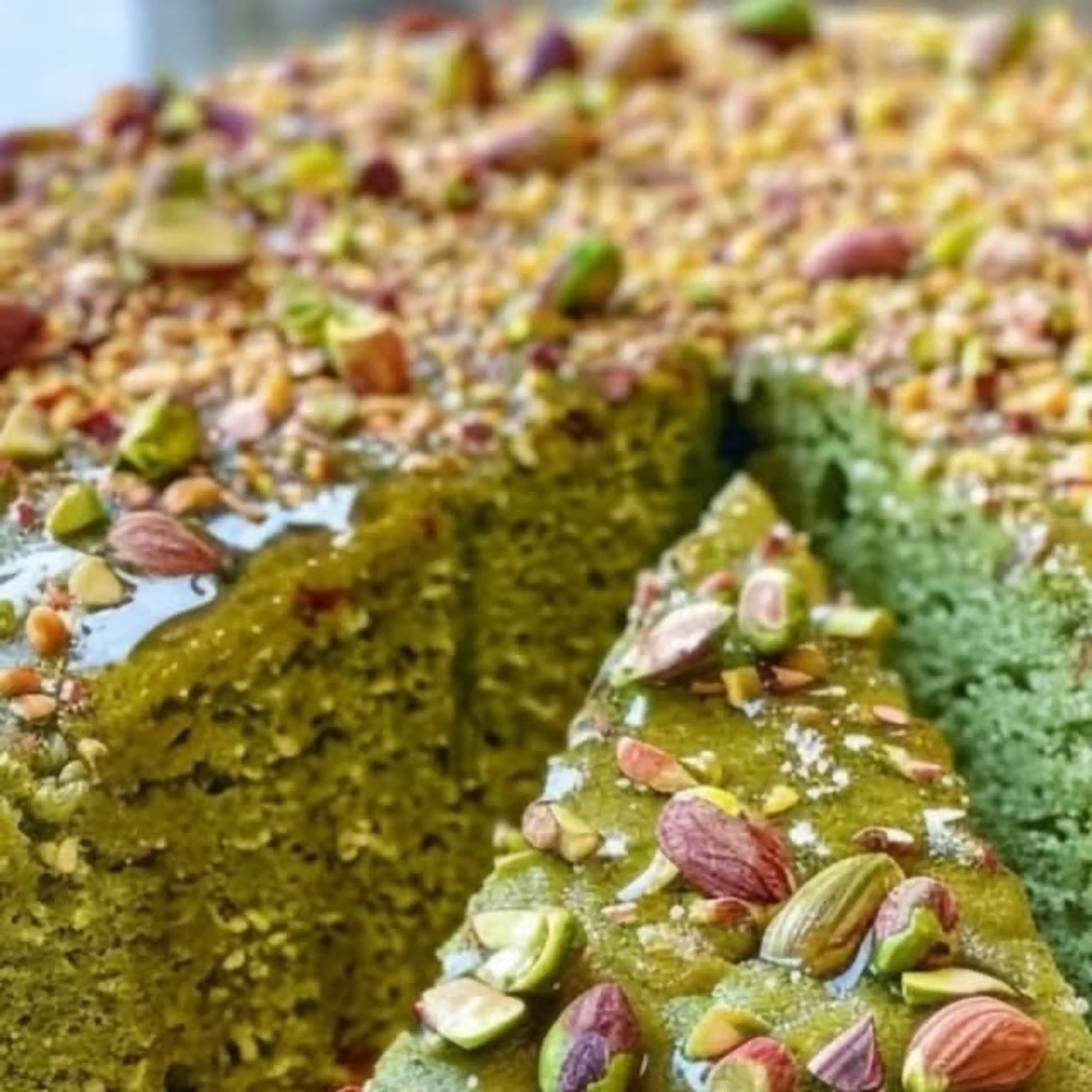 Pistachio Honey Cardamom Cake (gluten-free