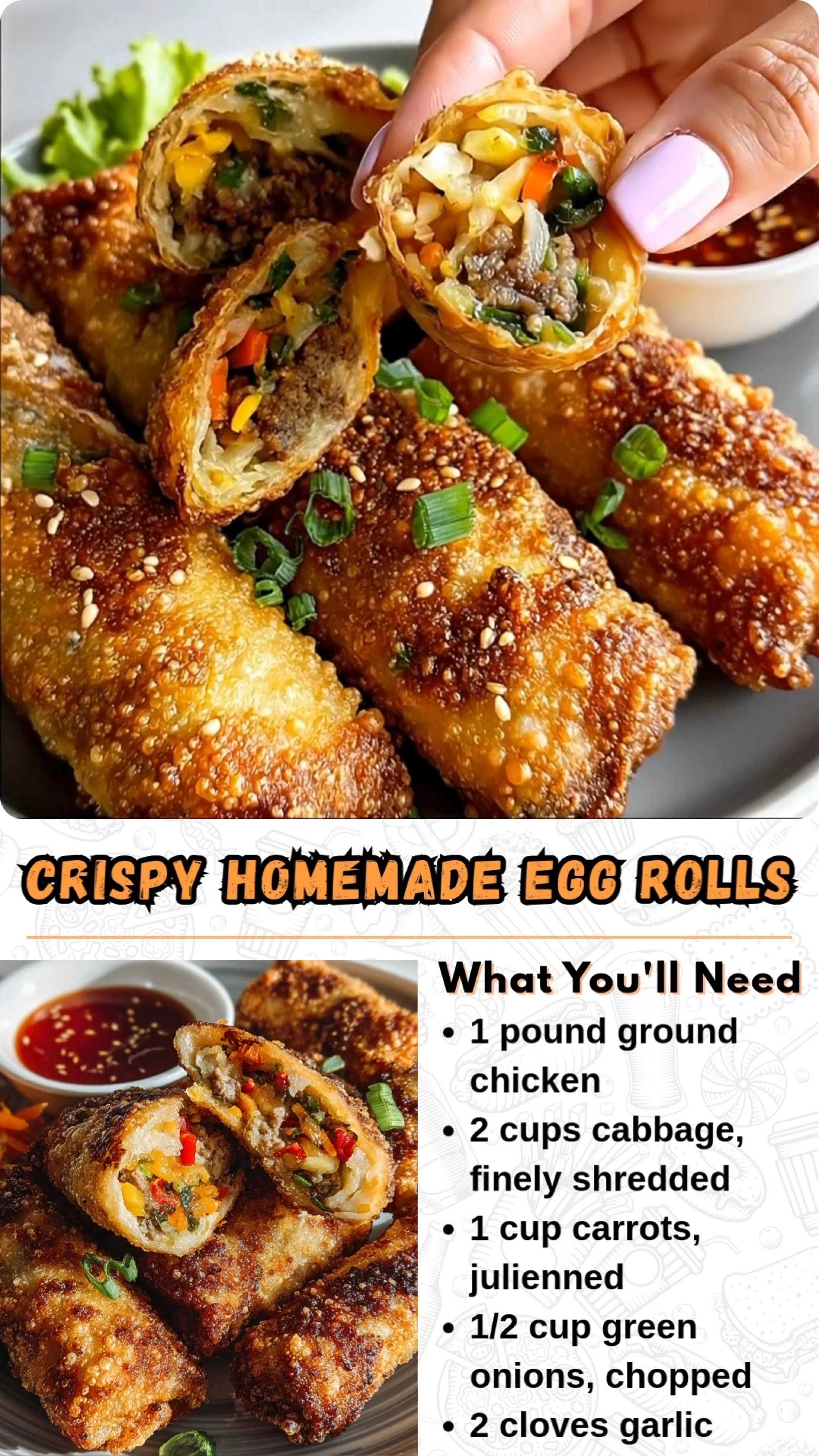 Crispy Homemade Egg Rolls